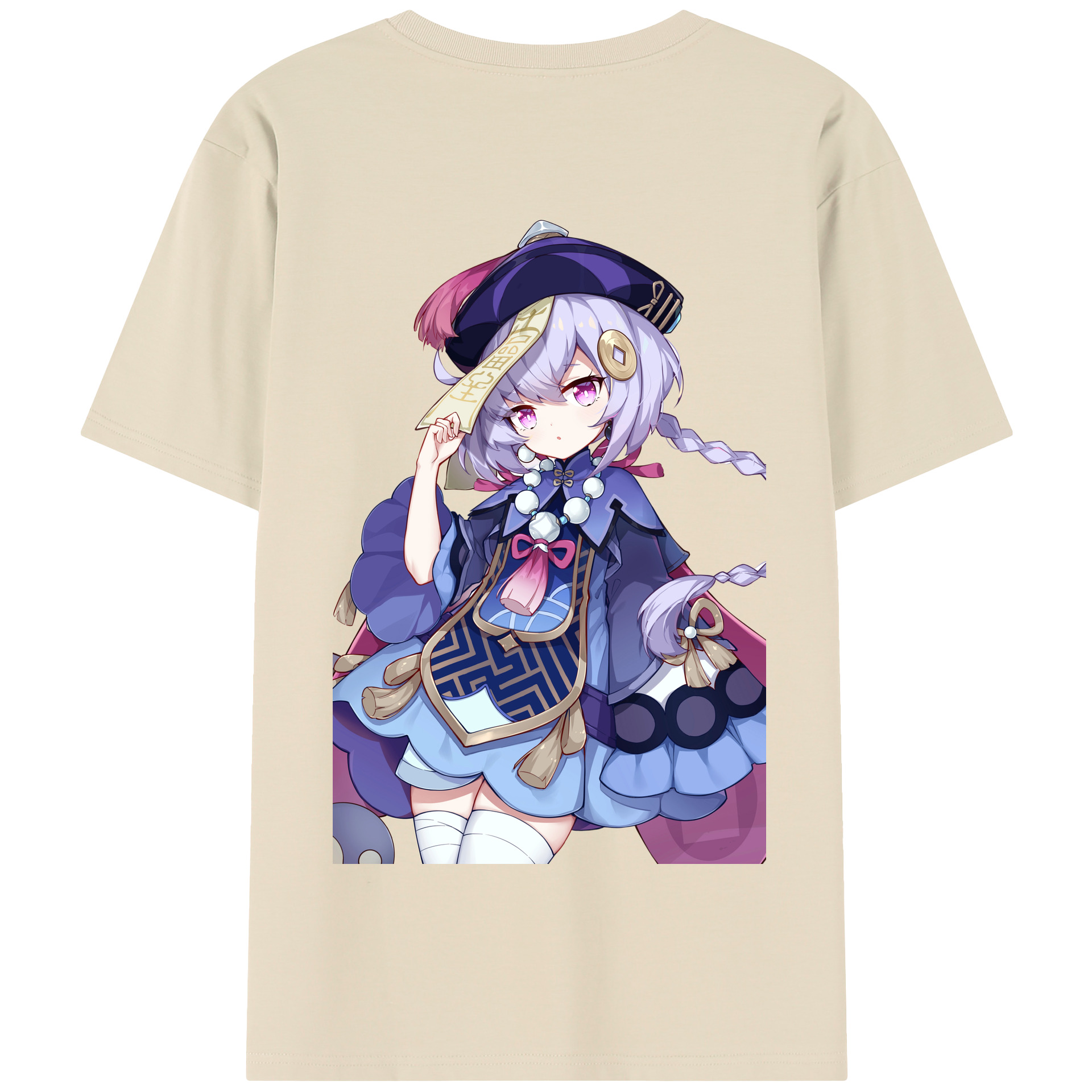 げんし神 七七 なな  genshin Nana 綿100％半袖Tシャツ（背面プリント）