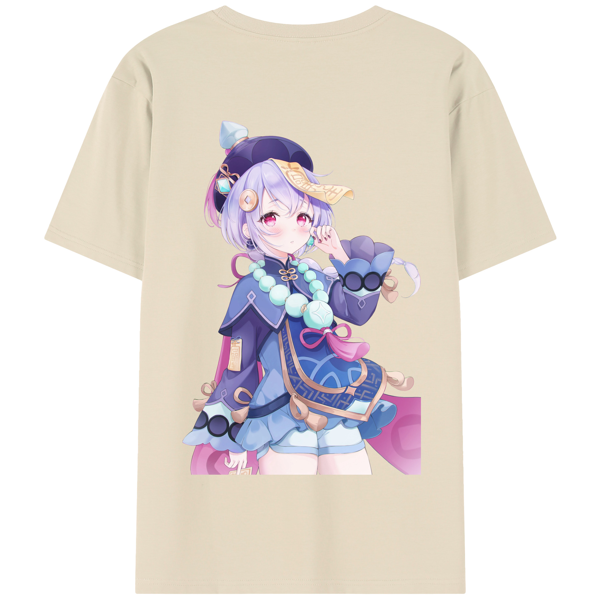 げんし神 七七 なな  genshin Nana 綿100％半袖Tシャツ（背面プリント）