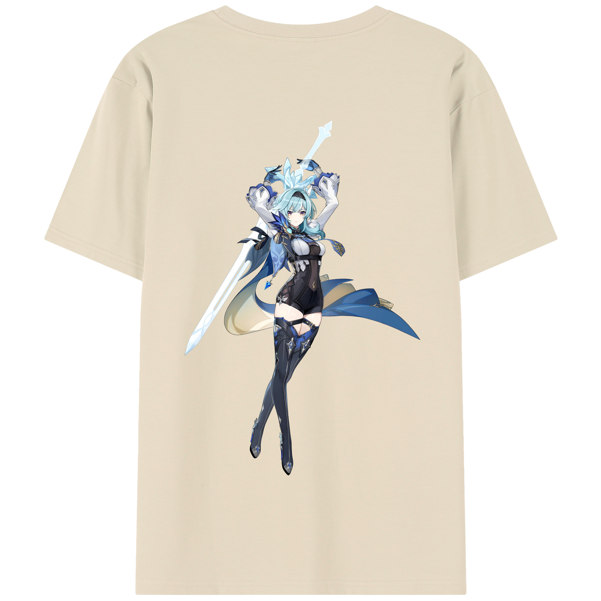 げんし神 优菈 ゆうら genshin Yūra 綿100％半袖Tシャツ（背面プリント）