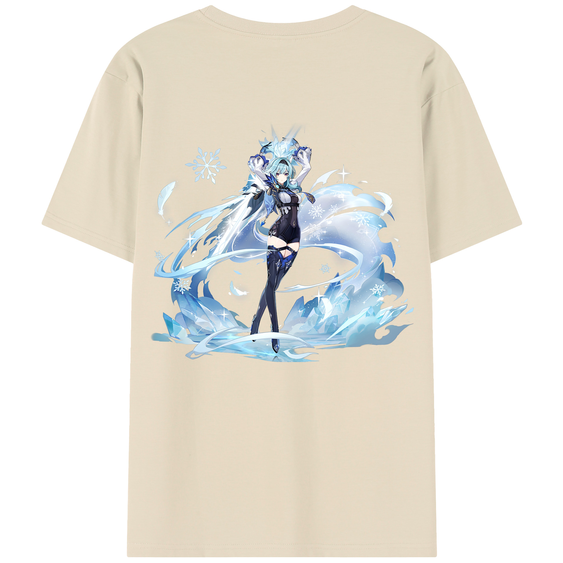 げんし神 优菈 ゆうら genshin Yūra 綿100％半袖Tシャツ（背面プリント）