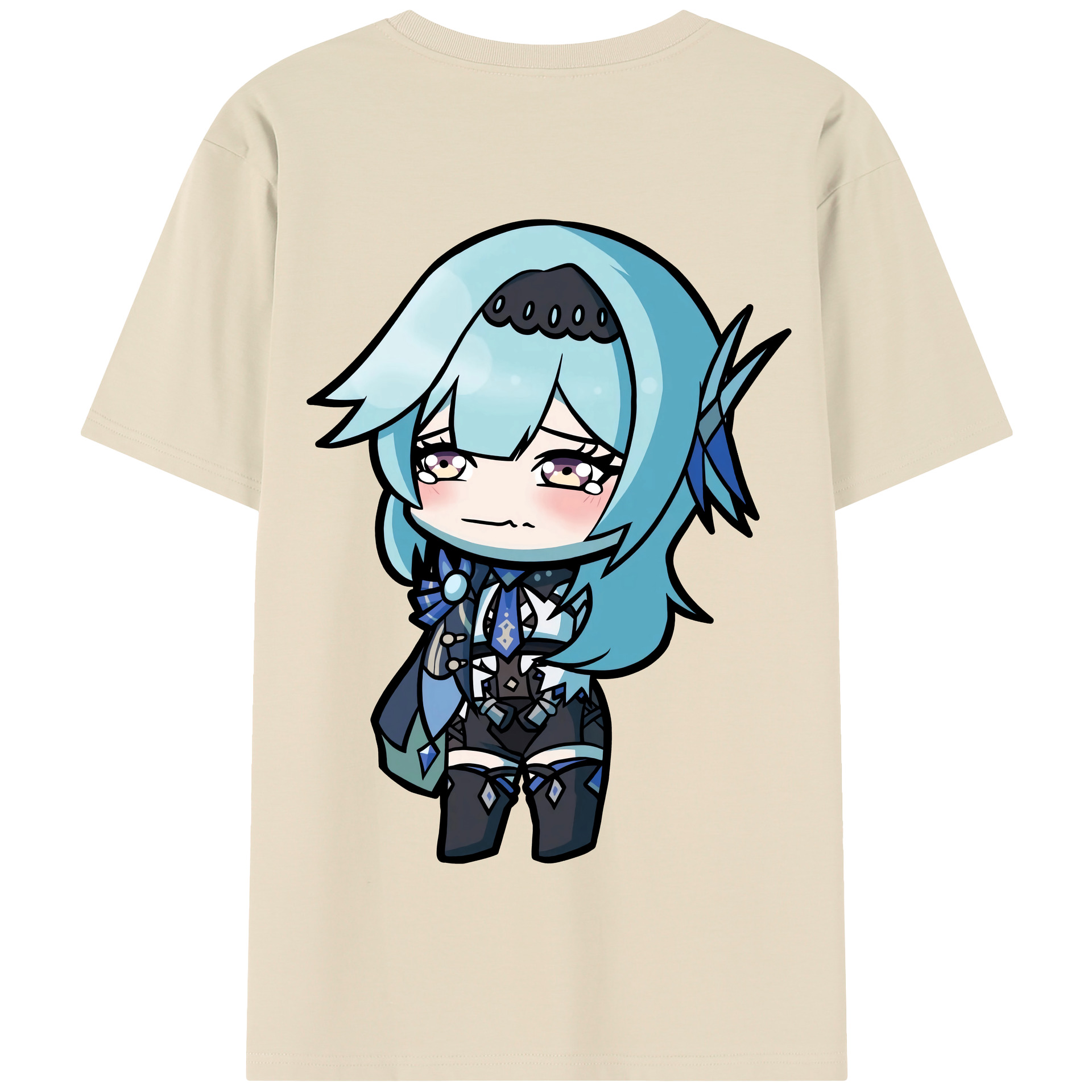 げんし神 优菈 ゆうら genshin Yūra 綿100％半袖Tシャツ（背面プリント）