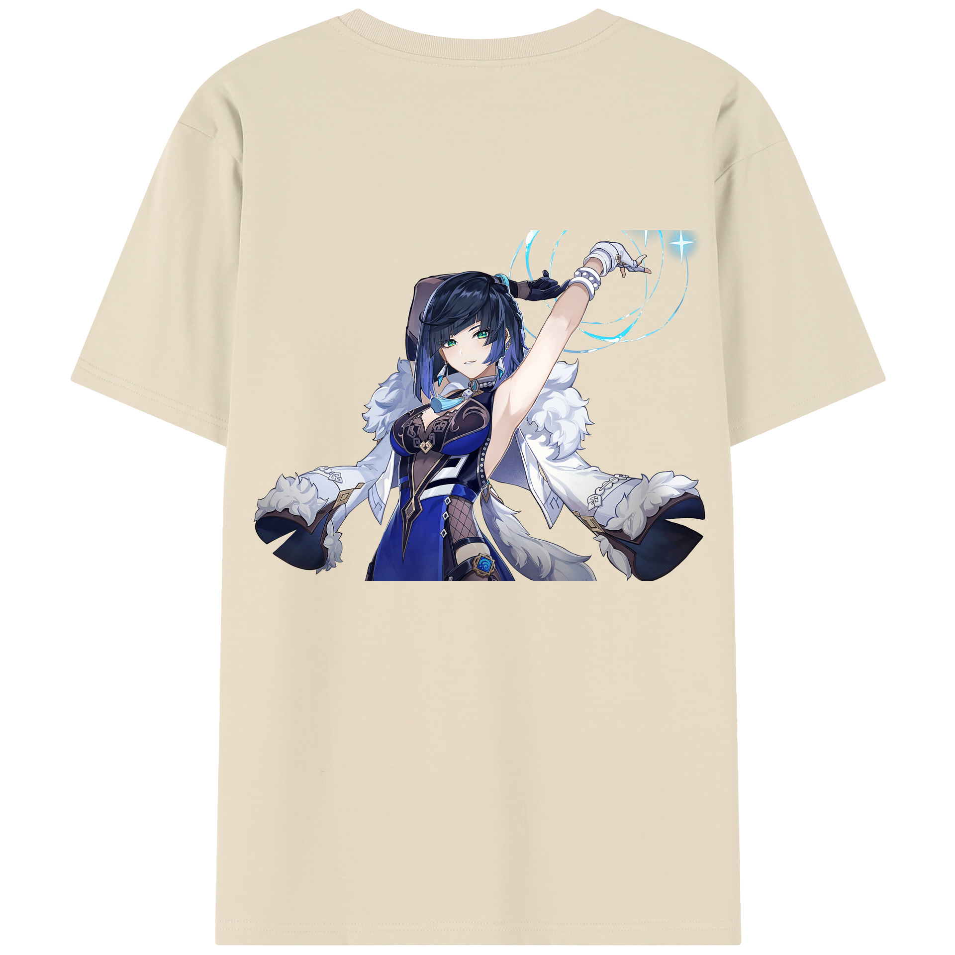 げんし神 夜兰 やらん genshin Yaran 綿100％半袖Tシャツ（背面プリント）