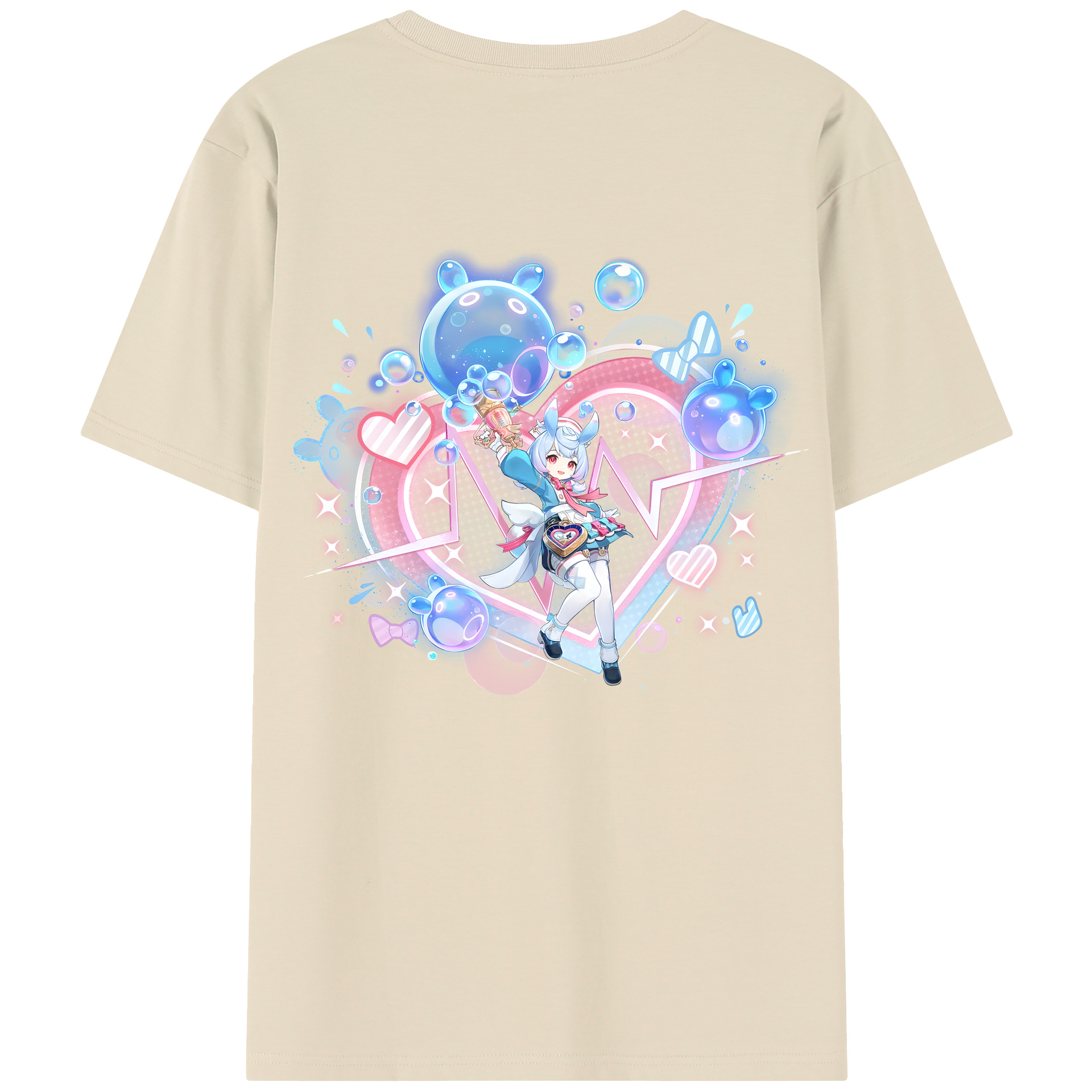 げんし神 シゲウィン genshin Shigewin 綿100％半袖Tシャツ（背面プリント）