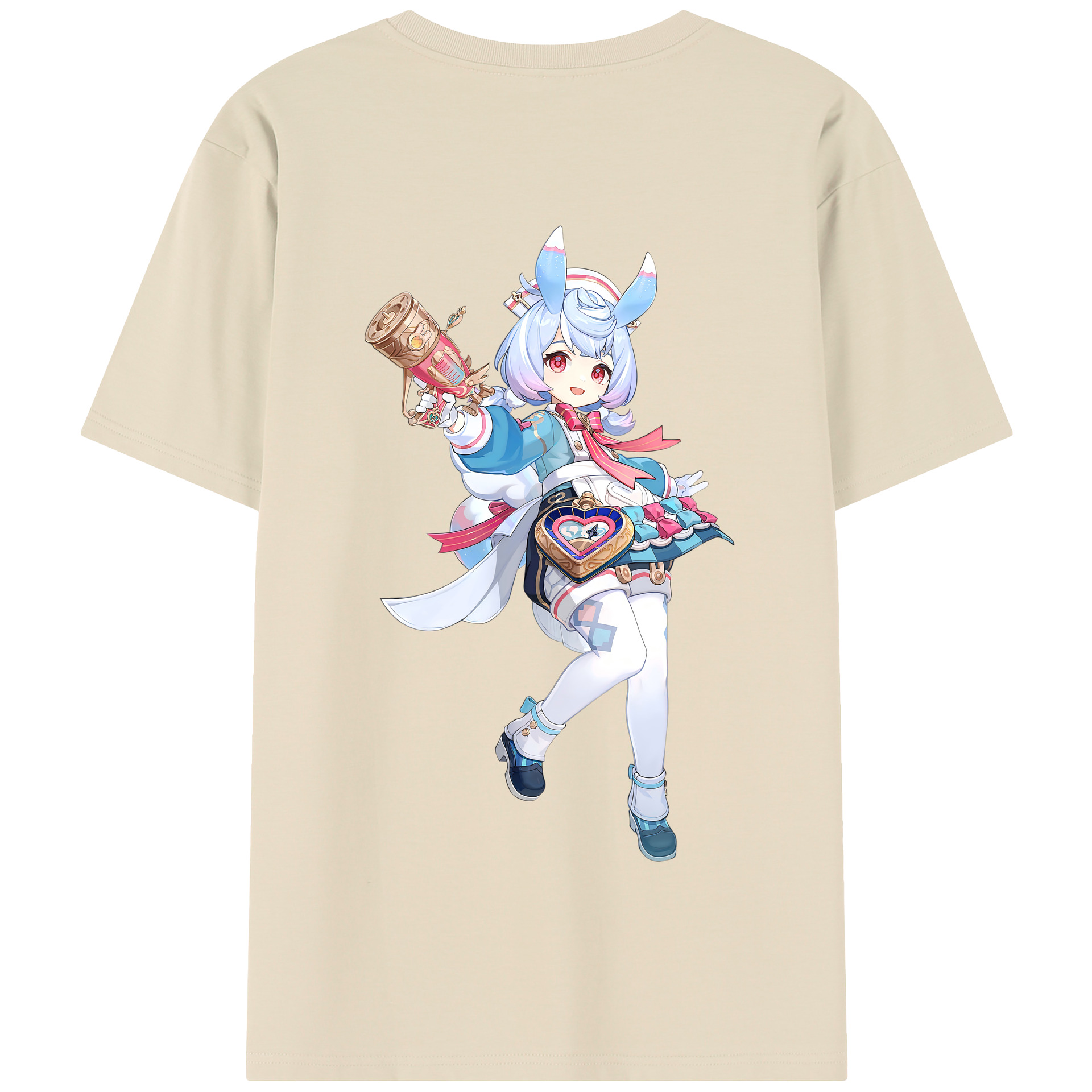 げんし神 シゲウィン genshin Shigewin 綿100％半袖Tシャツ（背面プリント）
