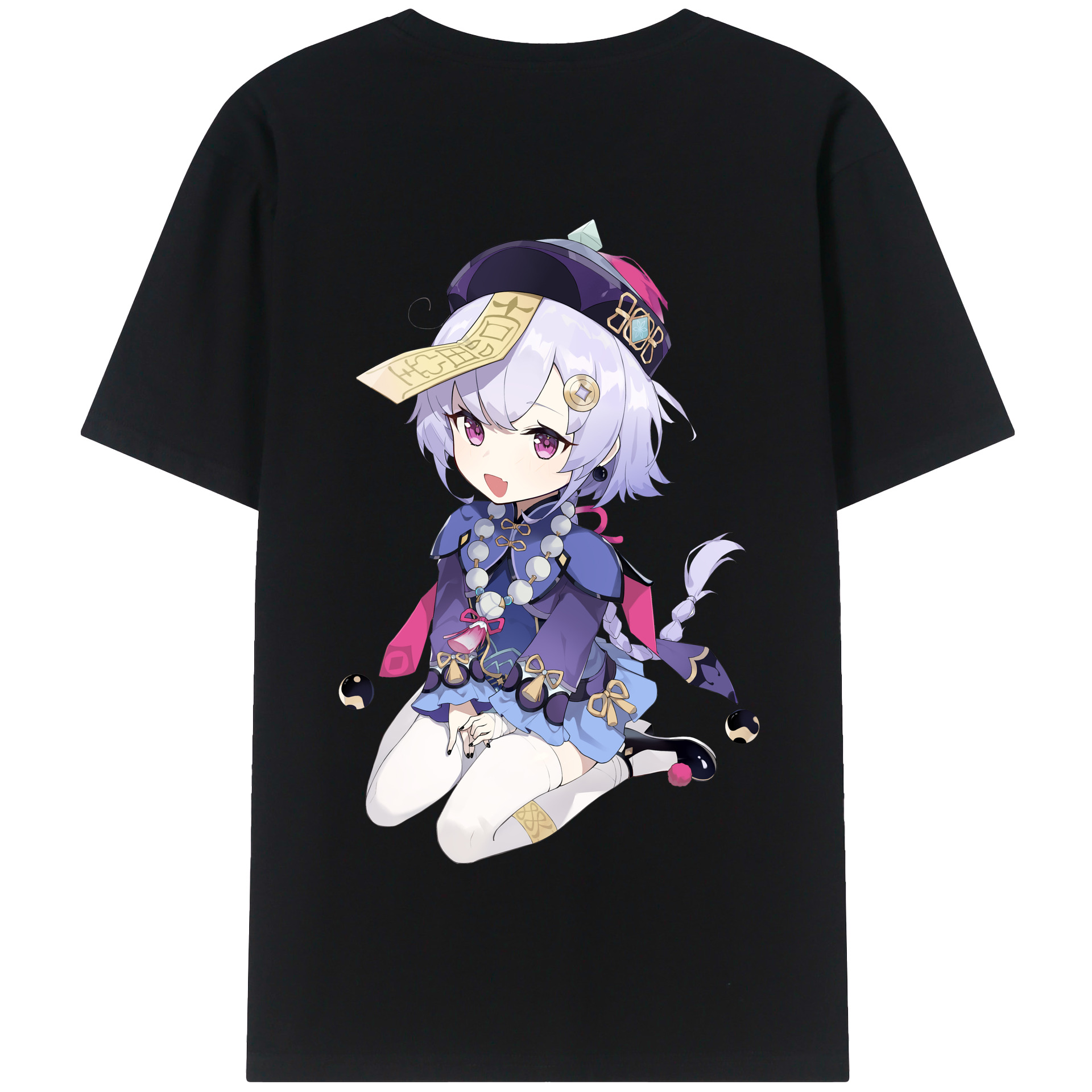 げんし神 七七 なな  genshin Nana 綿100％半袖Tシャツ（背面プリント）