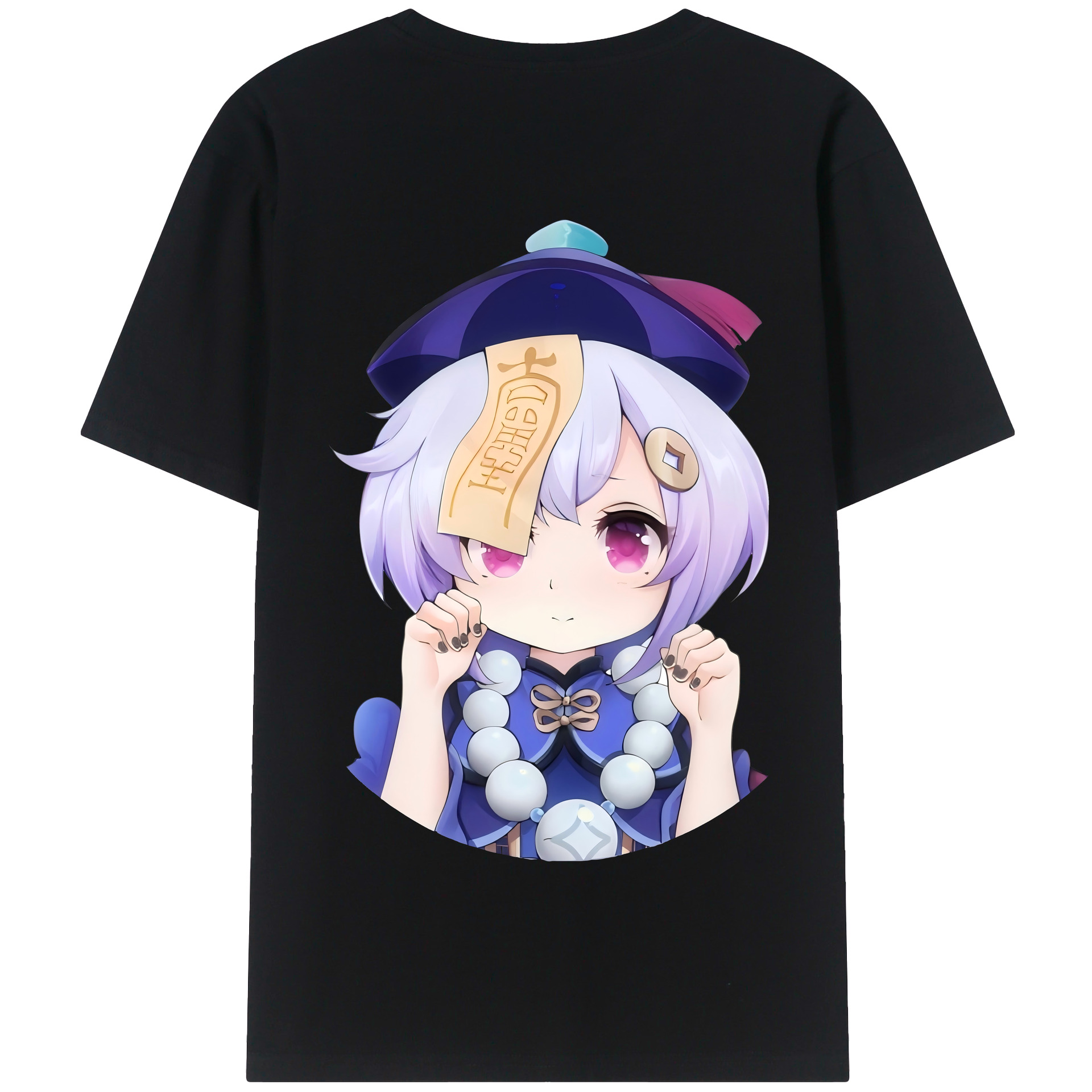 げんし神 七七 なな  genshin Nana 綿100％半袖Tシャツ（背面プリント）