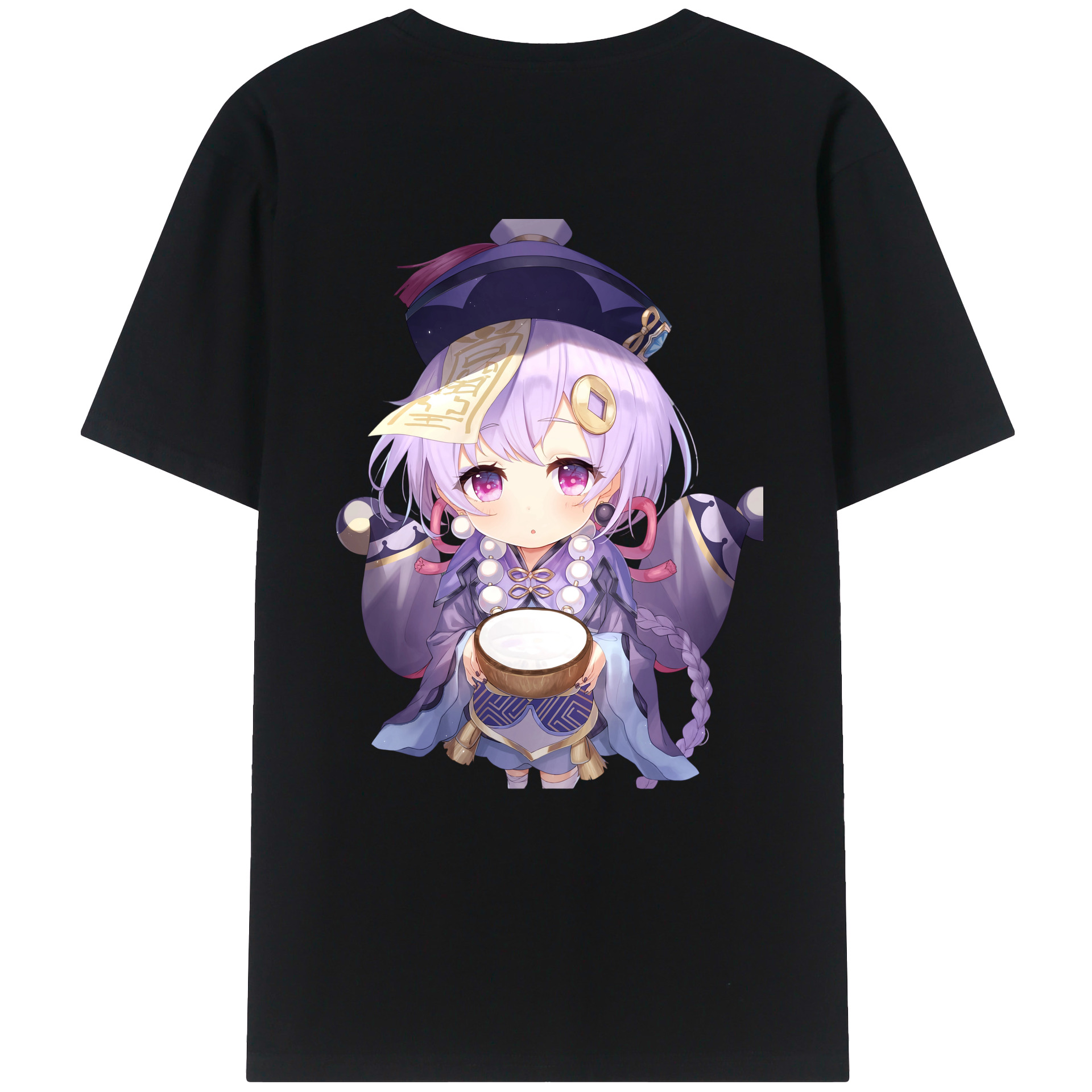げんし神 七七 なな  genshin Nana 綿100％半袖Tシャツ（背面プリント）