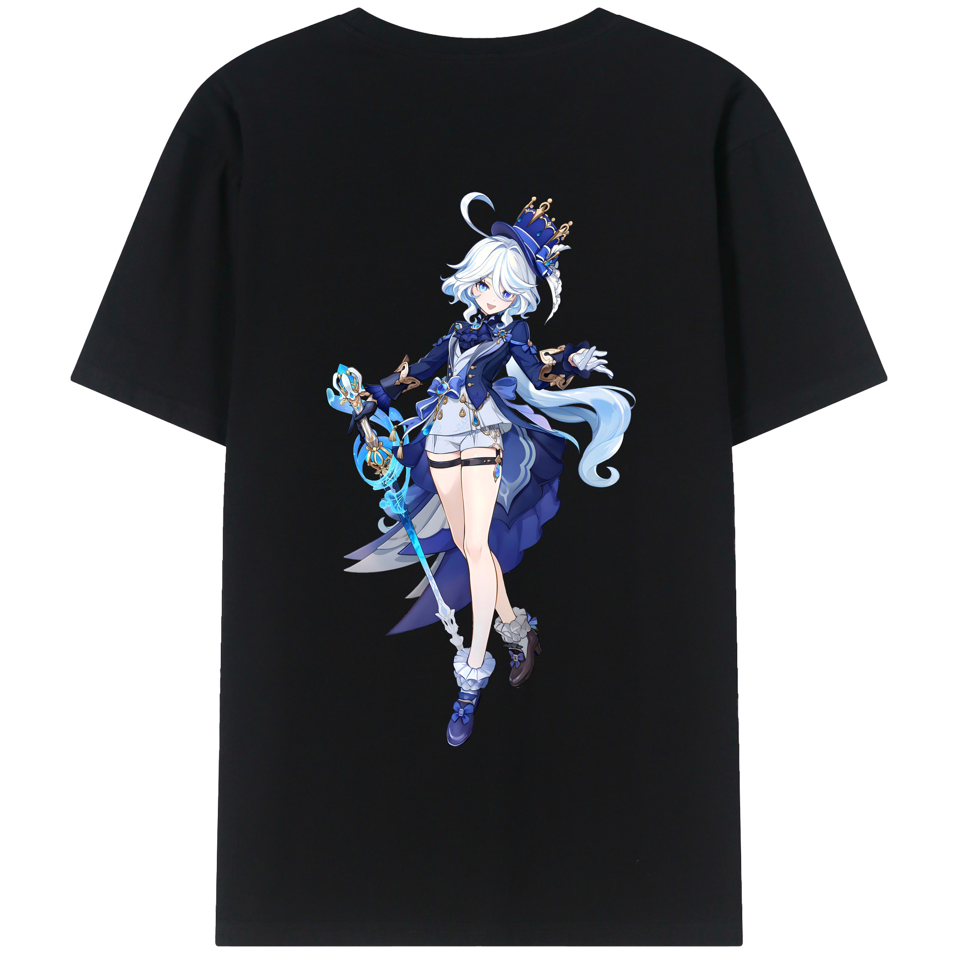 げんし神 フリーナ genshin Furina 綿100％半袖Tシャツ（背面プリント）