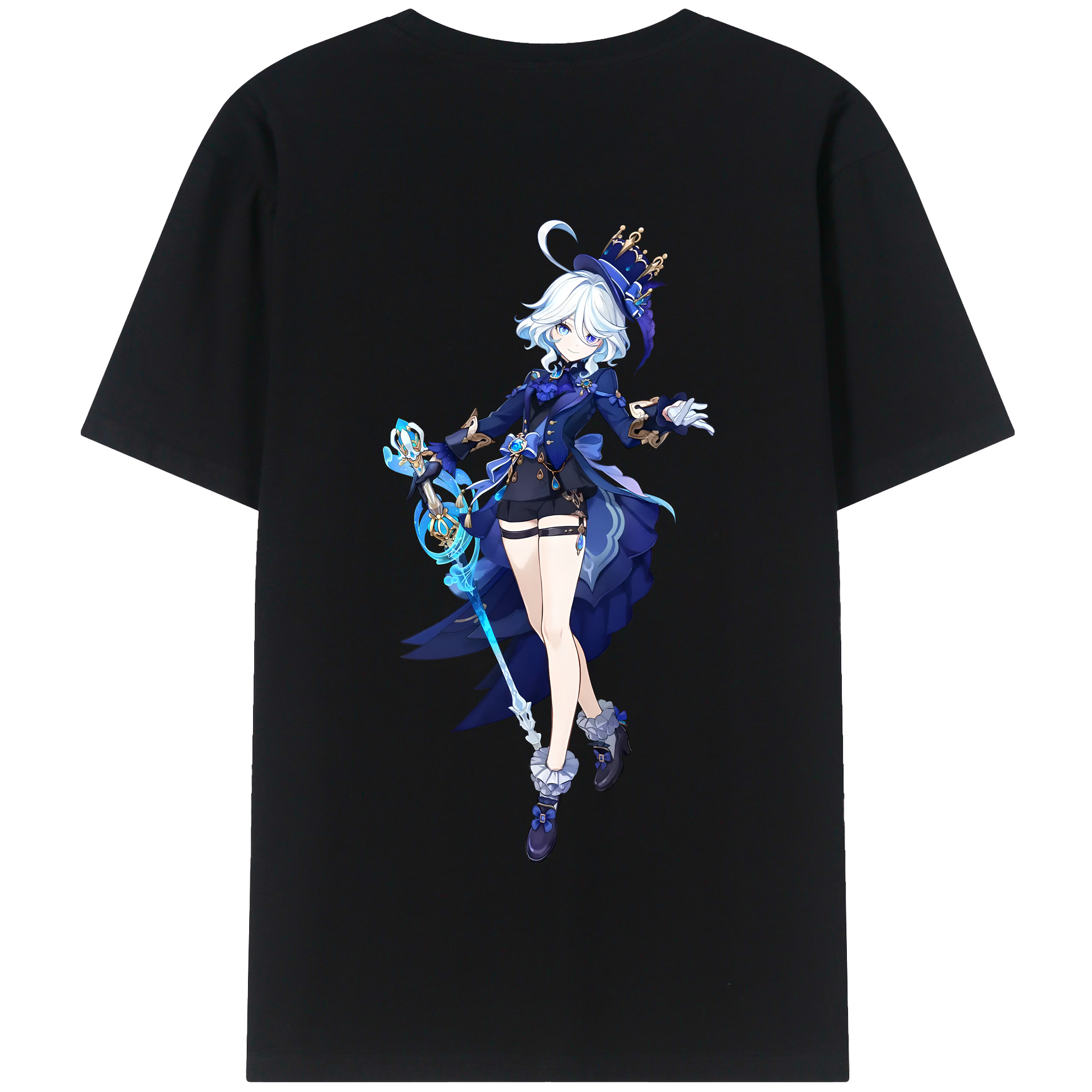 げんし神 フリーナ genshin Furina 綿100％半袖Tシャツ（背面プリント）