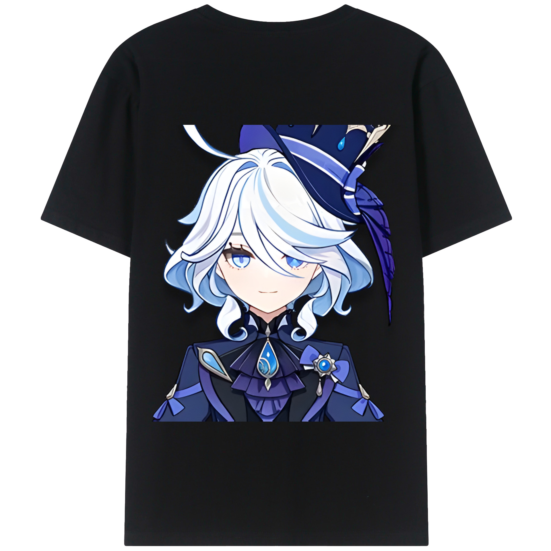 げんし神 フリーナ genshin Furina 綿100％半袖Tシャツ（背面プリント）