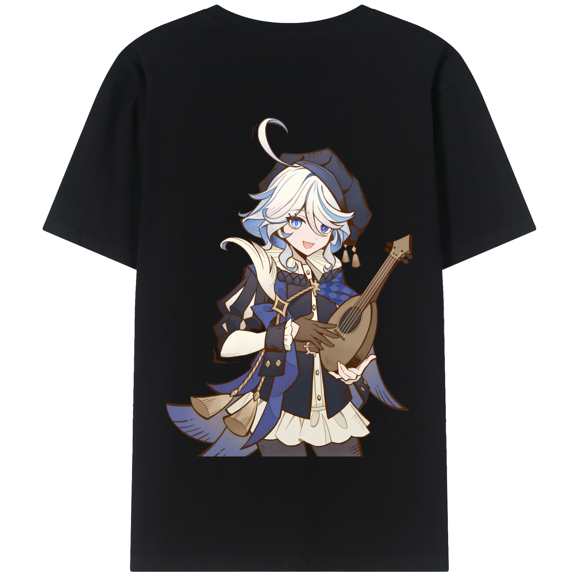 げんし神 フリーナ genshin Furina 綿100％半袖Tシャツ（背面プリント）