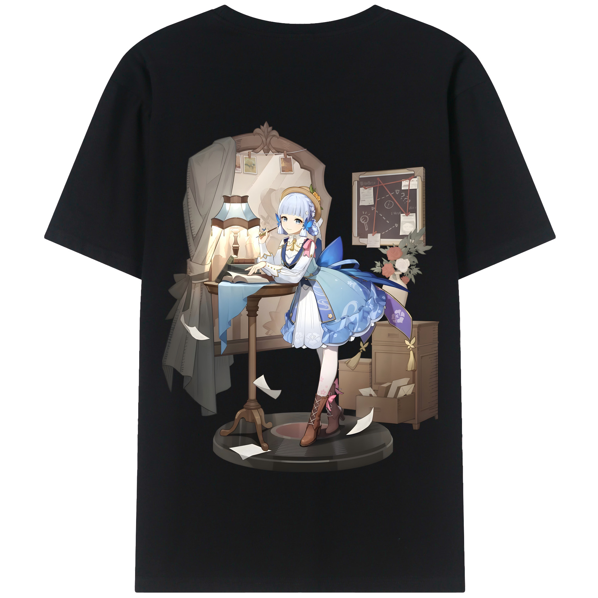 げんし神 神里綾華 神宮寺レン genshin Kamimiya Ren 綿100％半袖Tシャツ（背面プリント）