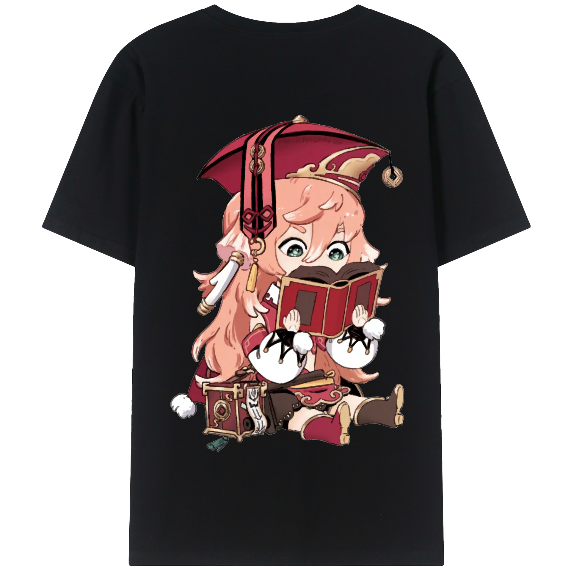 げんし神 ヤンフェイ genshin Yanfei 綿100％半袖Tシャツ（背面プリント）