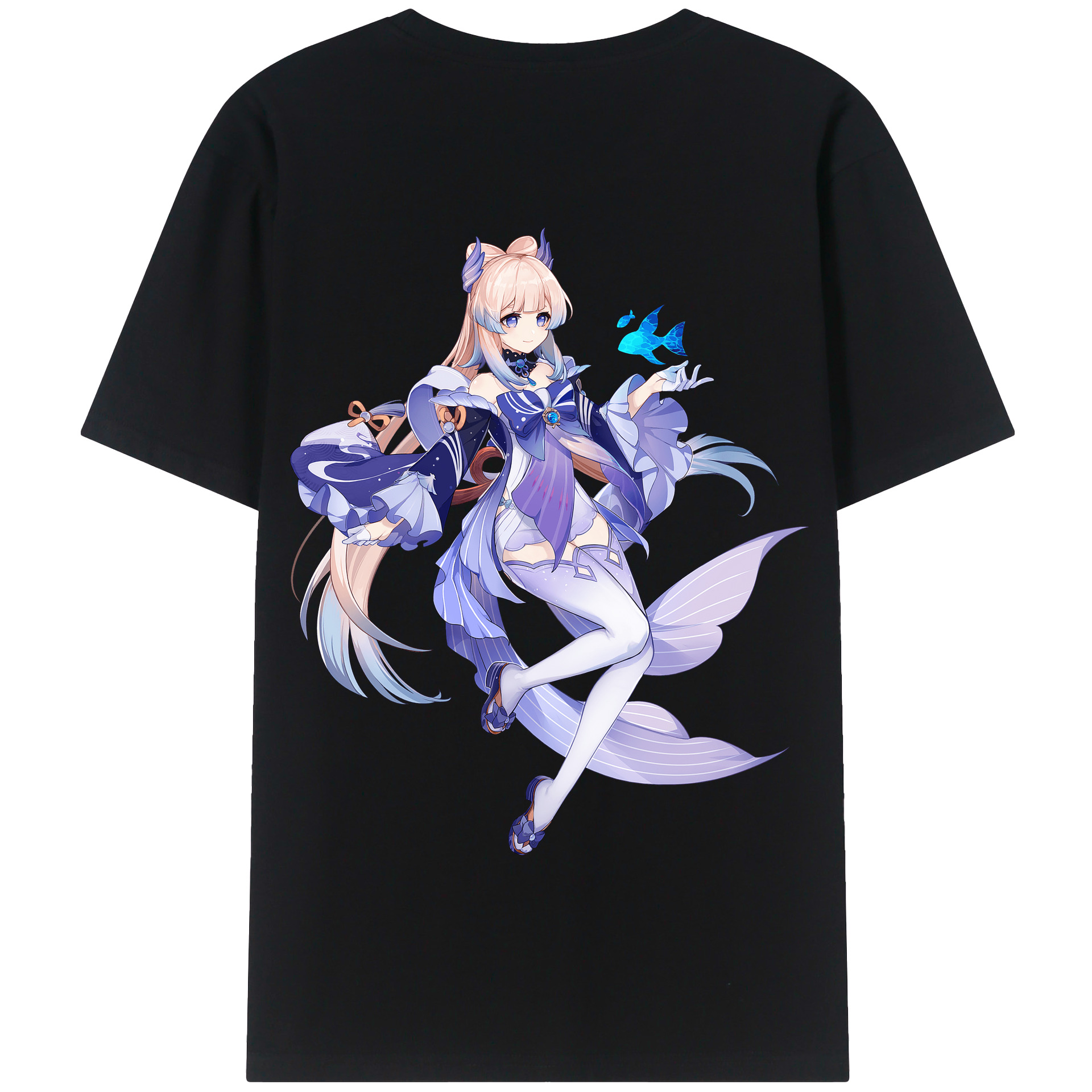 げんし神 珊瑚宮心海 サンゴノミヤ・ココミ genshin Sangonomiya Kokomi 綿100％半袖Tシャツ（背面プリント）