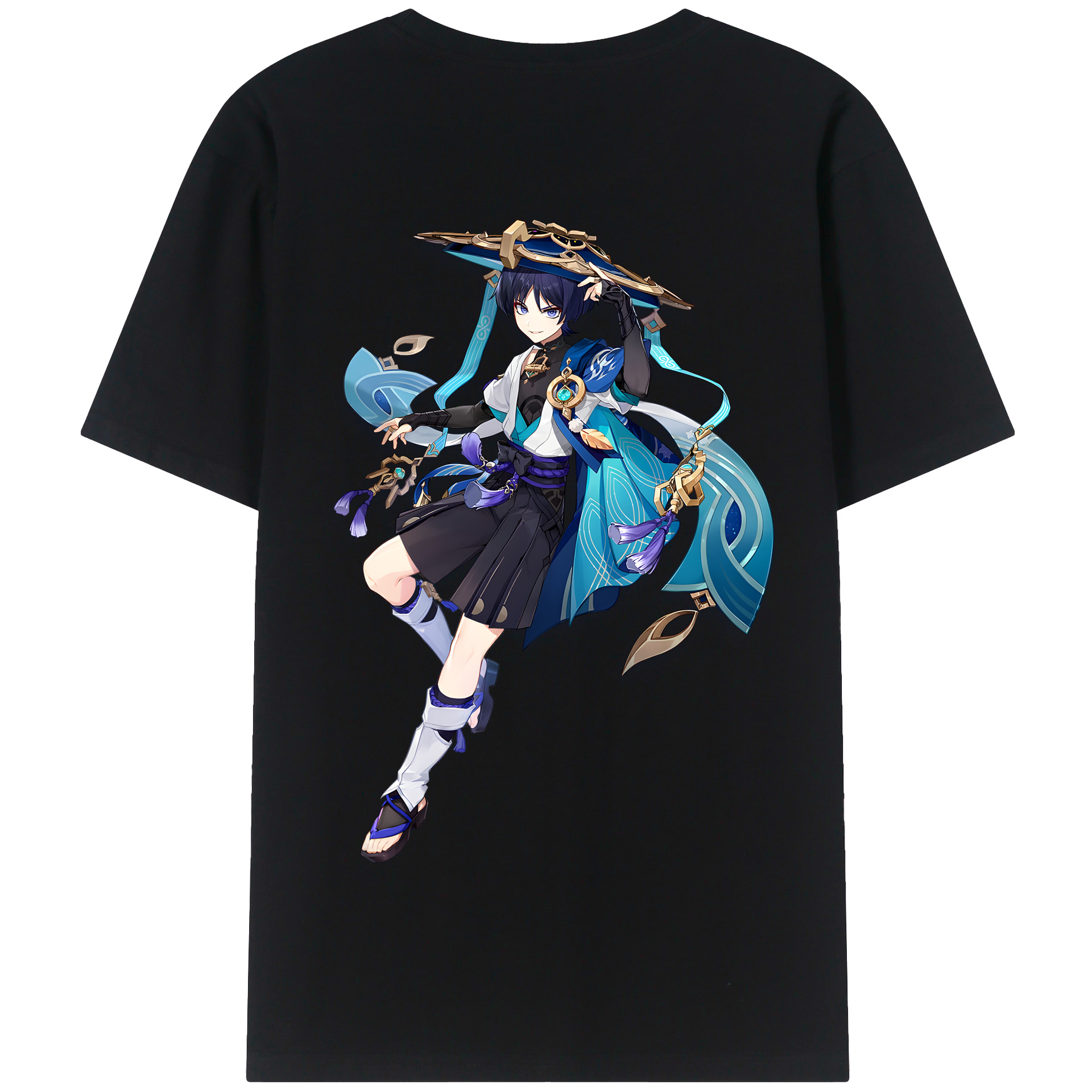 げんし神 さんペい genshin Sanpei 綿100％半袖Tシャツ（背面プリント）