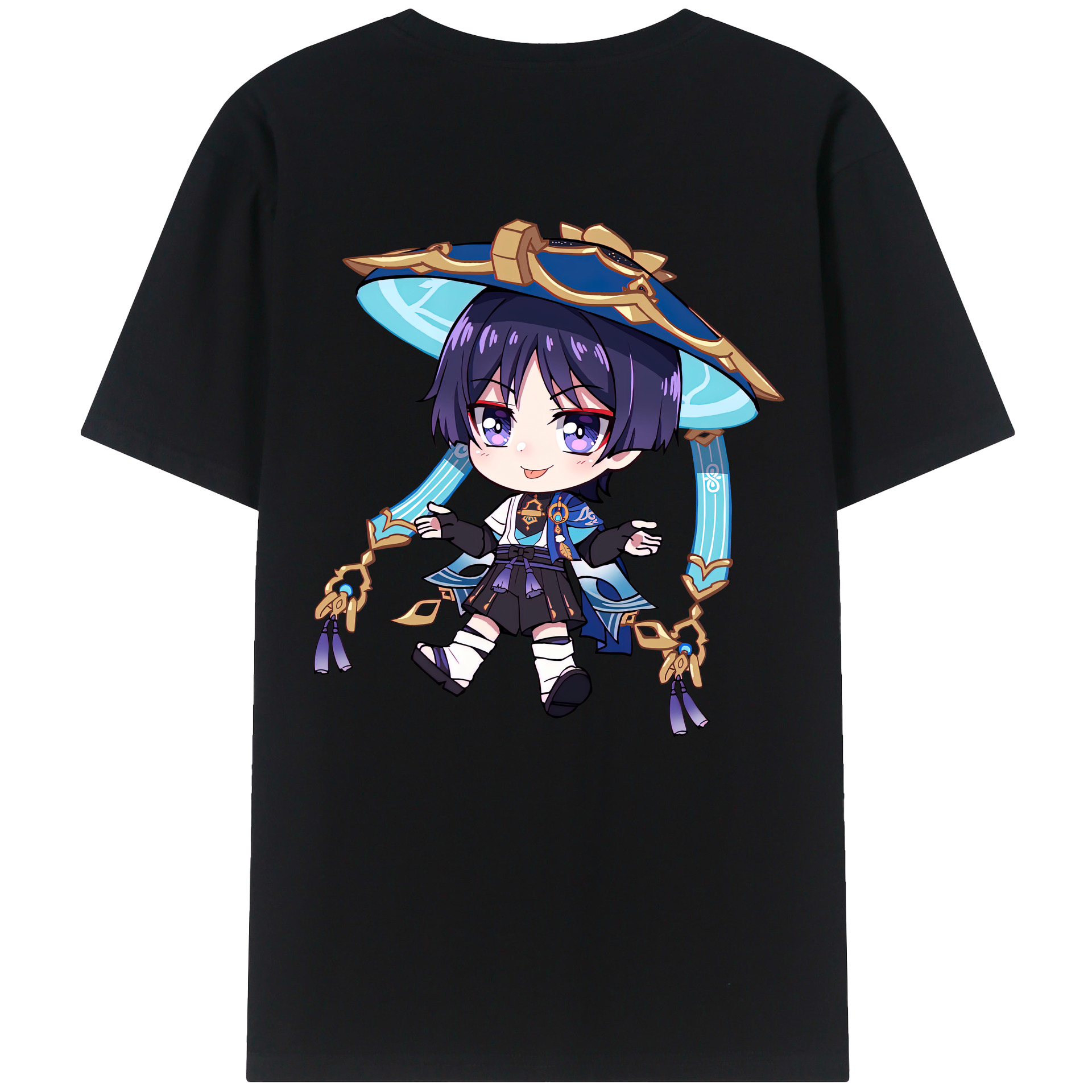 げんし神 さんペい genshin Sanpei 綿100％半袖Tシャツ（背面プリント）