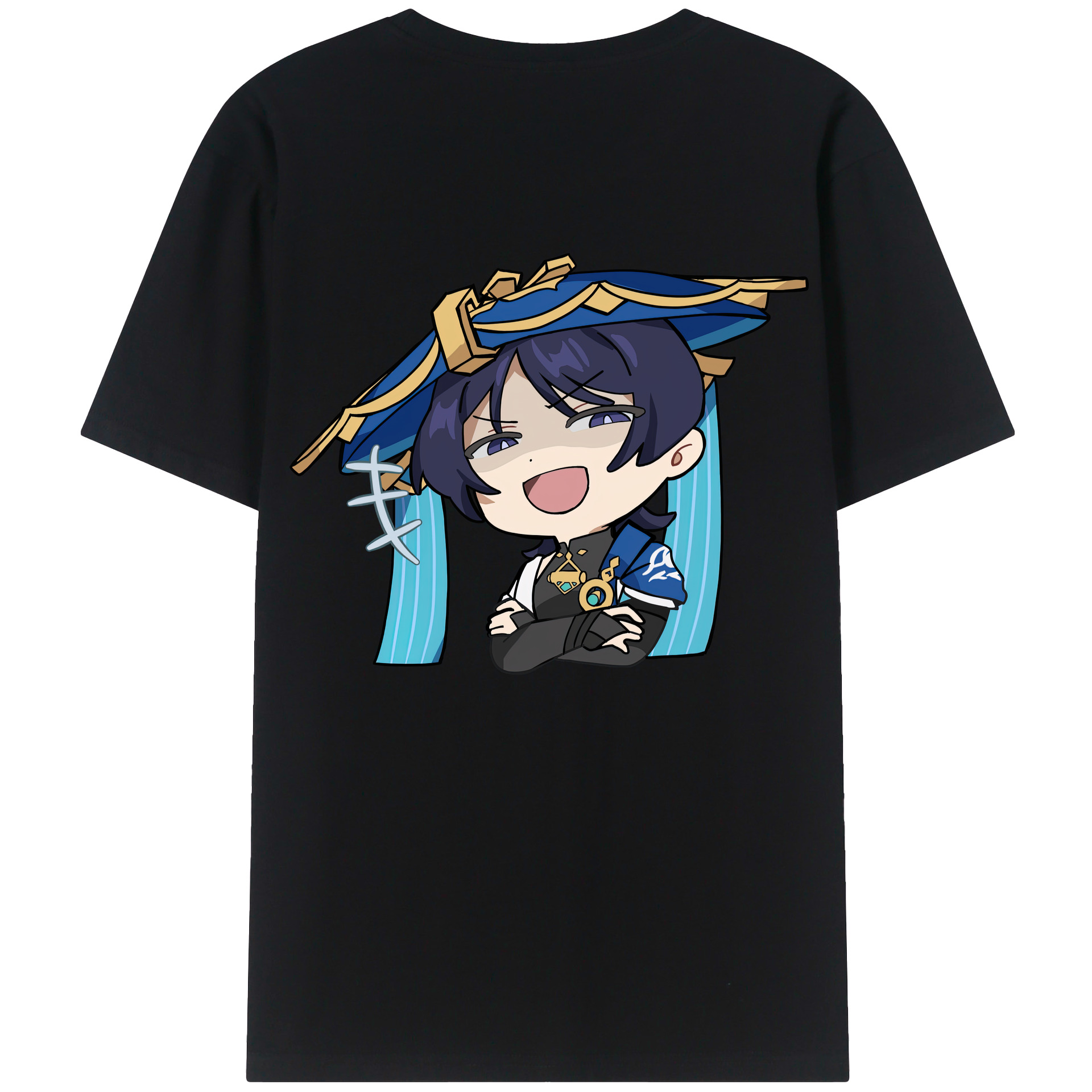 げんし神 さんペい genshin Sanpei 綿100％半袖Tシャツ（背面プリント）