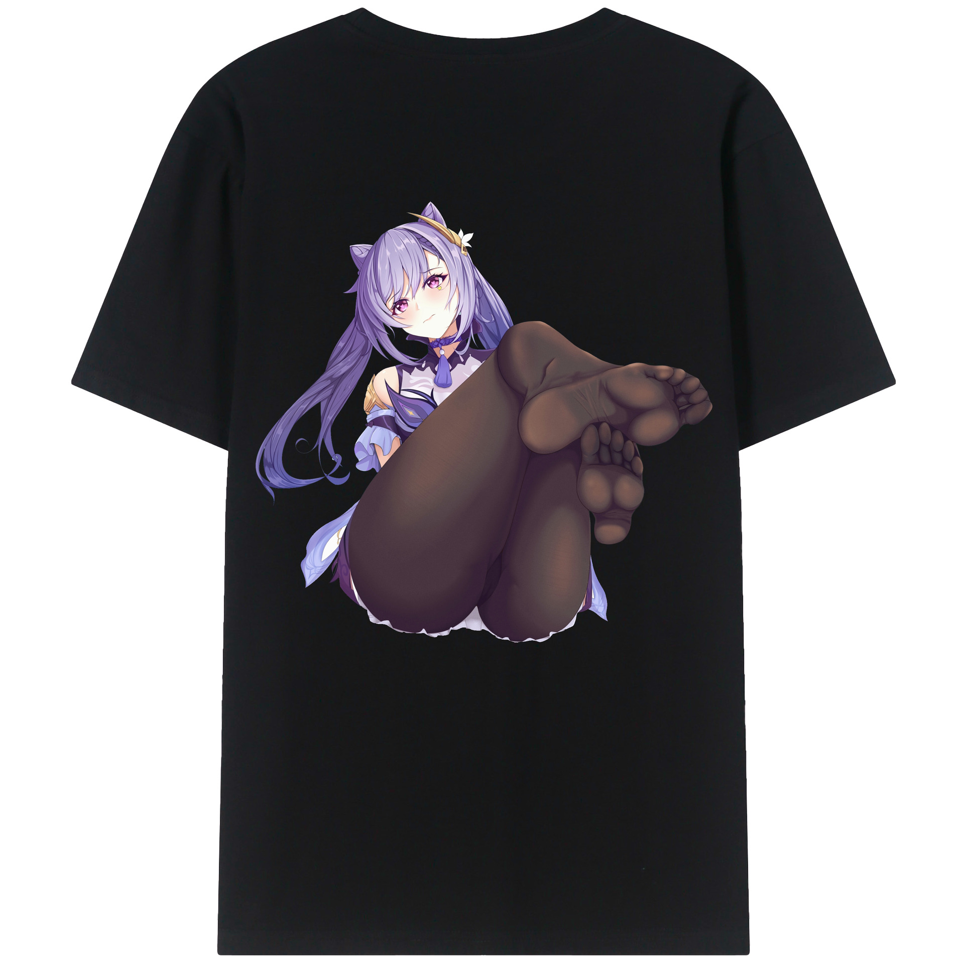 げんし神 刻晴 こくせい genshin Kokusei 綿100％半袖Tシャツ（背面プリント）