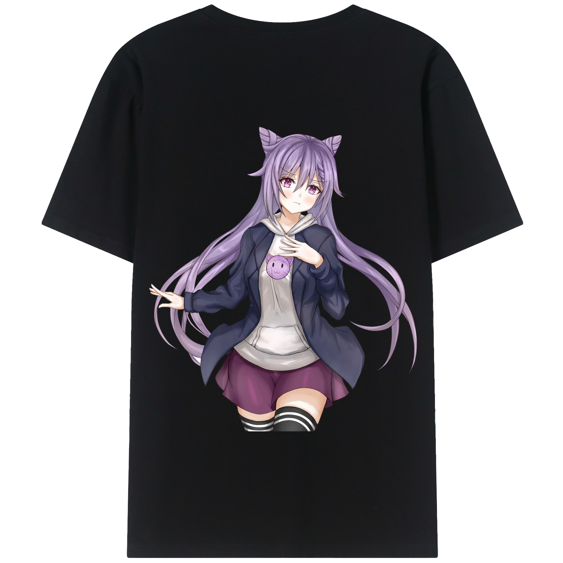 げんし神 刻晴 こくせい genshin Kokusei 綿100％半袖Tシャツ（背面プリント）