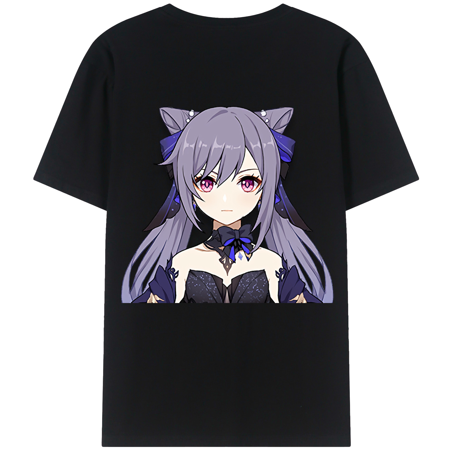 げんし神 刻晴 こくせい genshin Kokusei 綿100％半袖Tシャツ（背面プリント）