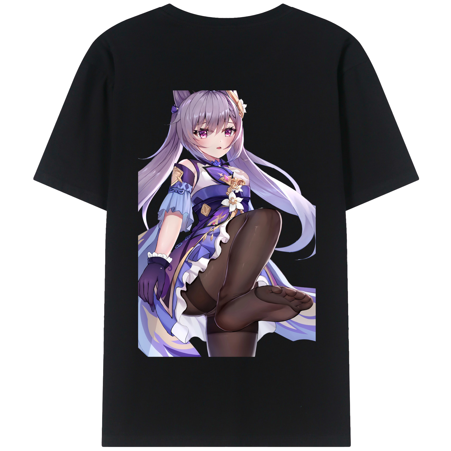 げんし神 刻晴 こくせい genshin Kokusei 綿100％半袖Tシャツ（背面プリント）