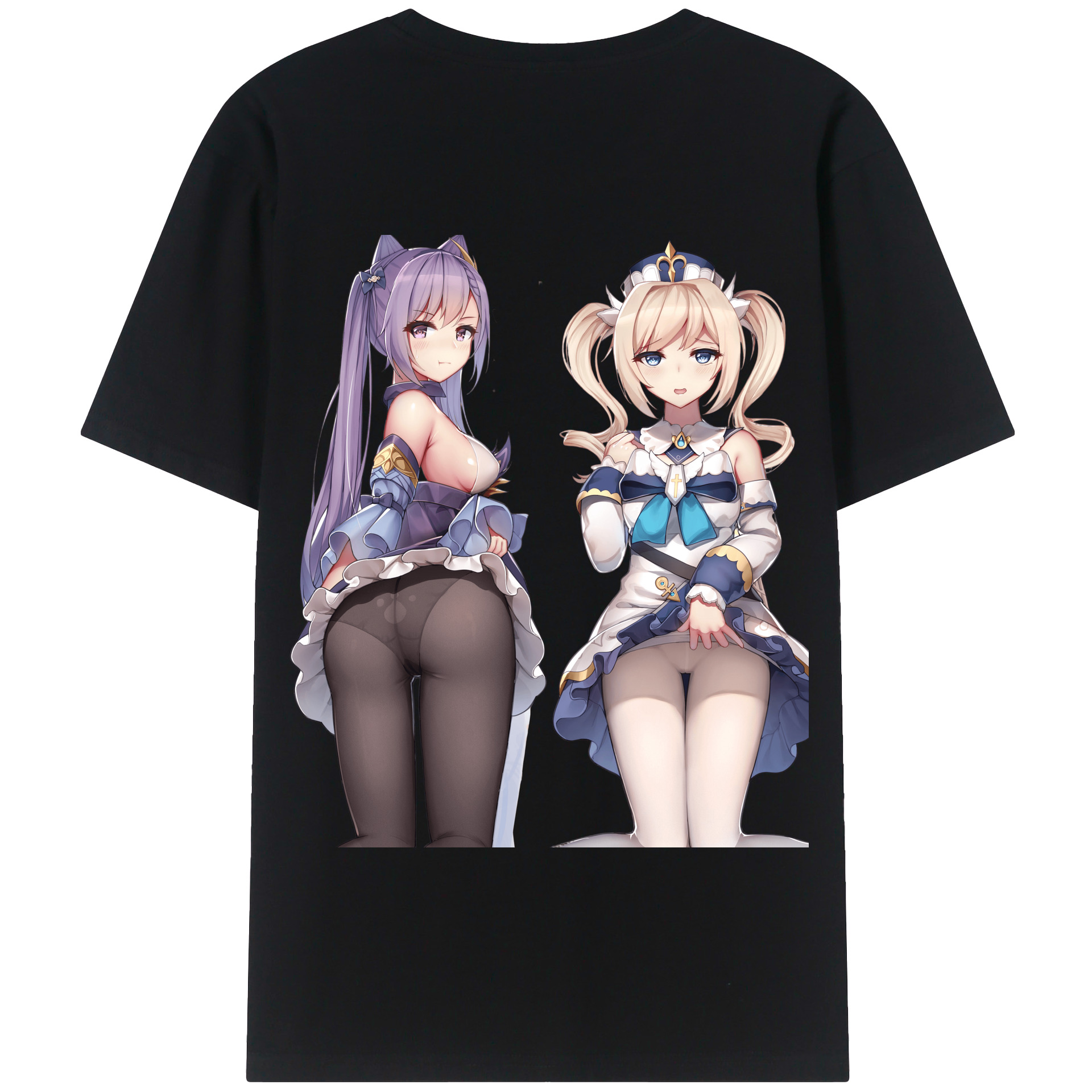げんし神 刻晴 こくせい genshin Kokusei 綿100％半袖Tシャツ（背面プリント）