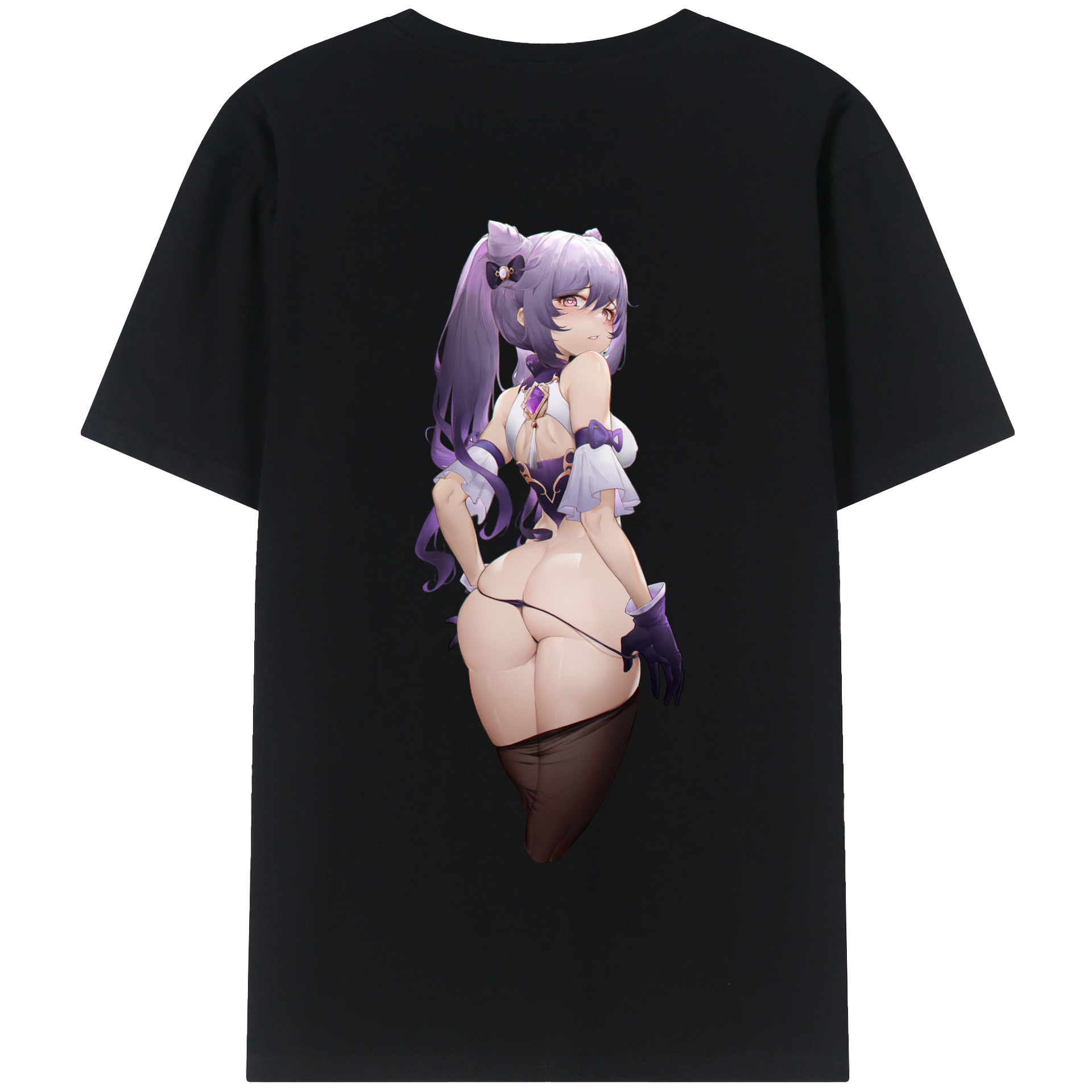 げんし神 刻晴 こくせい genshin Kokusei 綿100％半袖Tシャツ（背面プリント）
