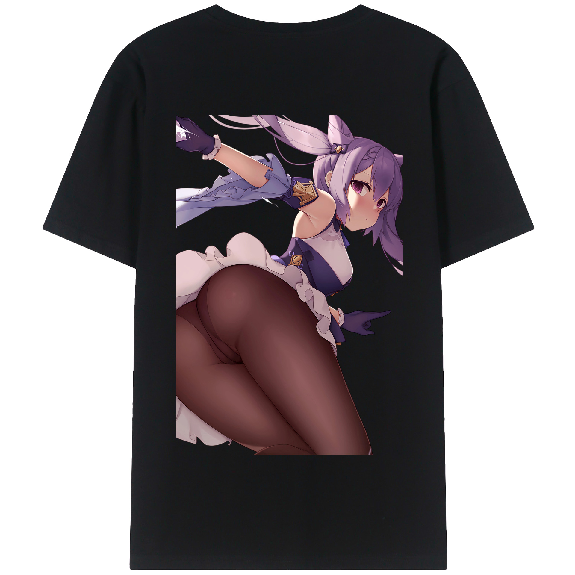 げんし神 刻晴 こくせい genshin Kokusei 綿100％半袖Tシャツ（背面プリント）