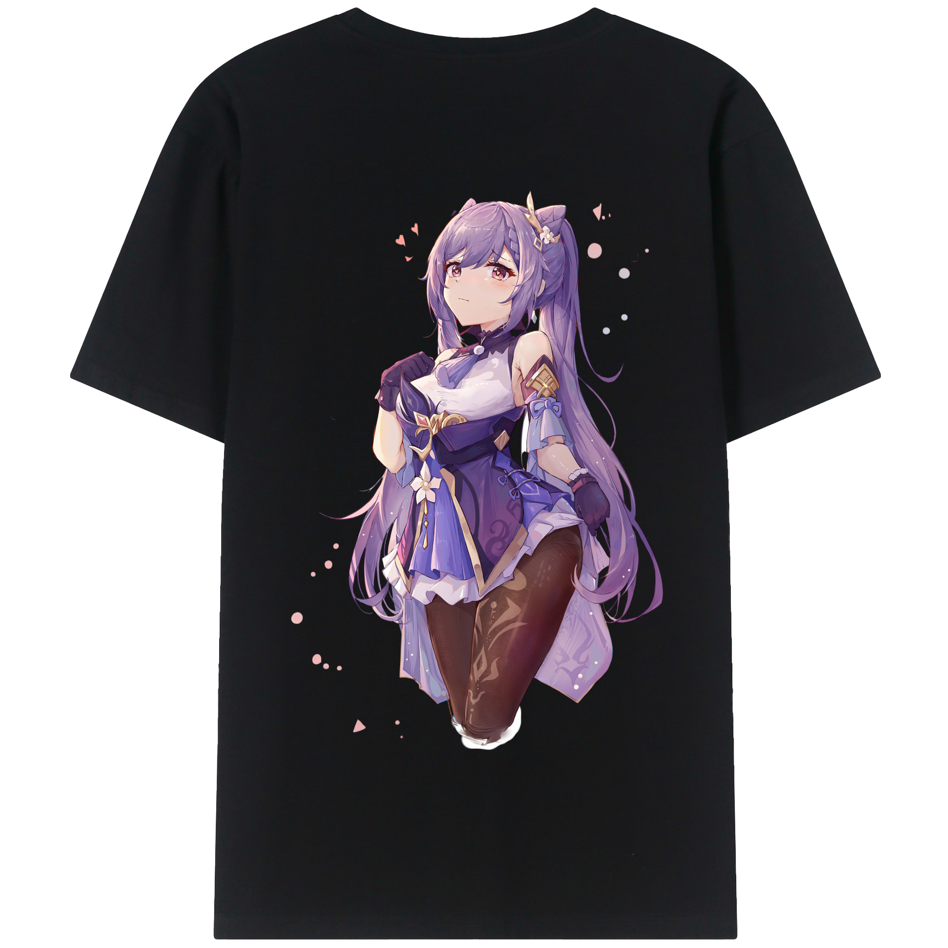 げんし神 刻晴 こくせい genshin Kokusei 綿100％半袖Tシャツ（背面プリント）