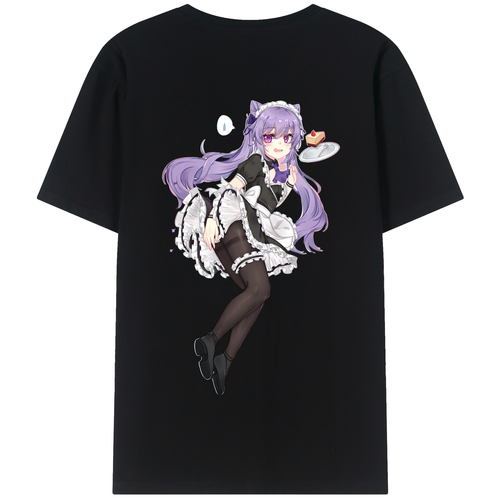 げんし神 刻晴 こくせい genshin Kokusei 綿100％半袖Tシャツ（背面プリント）