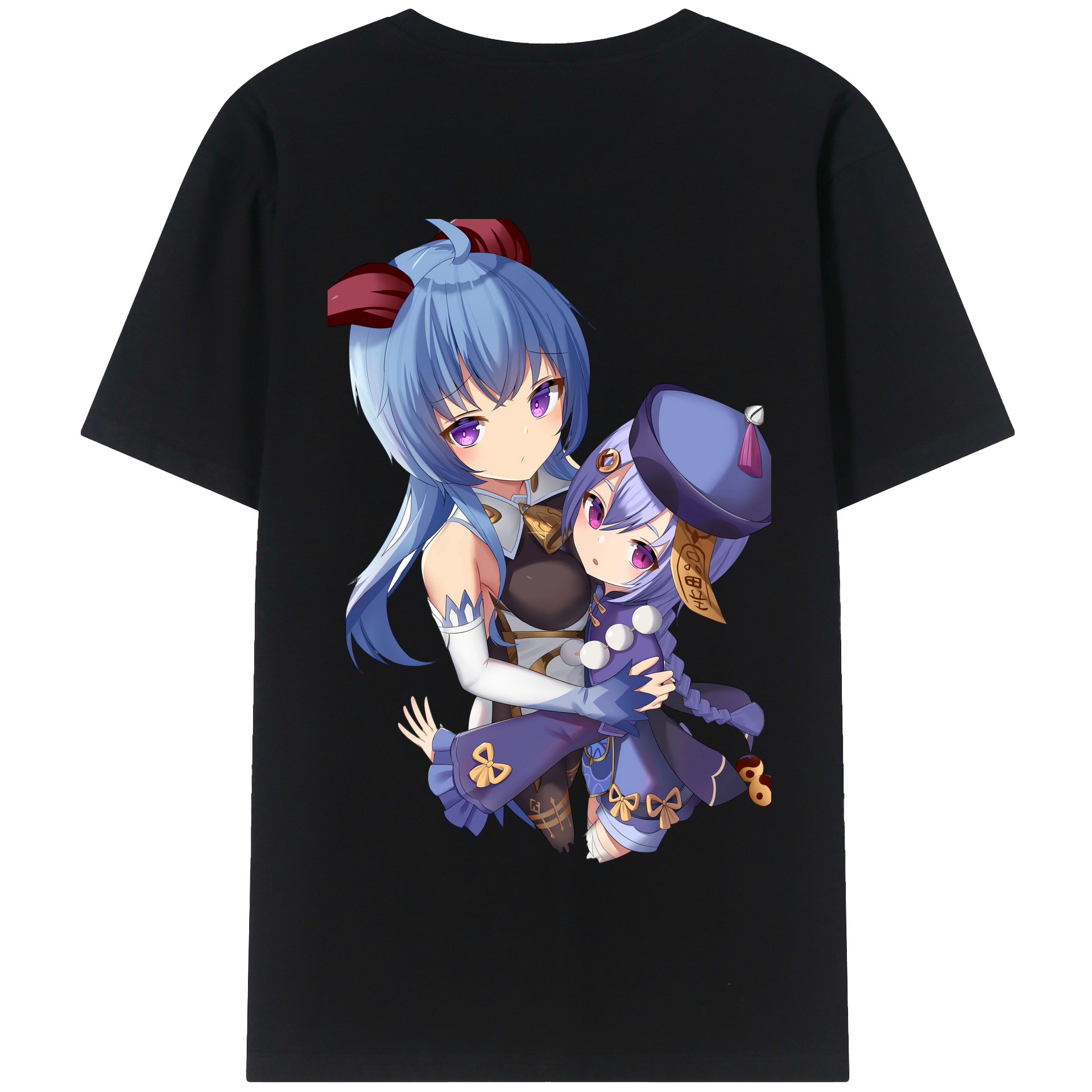 げんし神 甘雨 かんう genshin Ganyu 綿100％半袖Tシャツ（背面プリント）