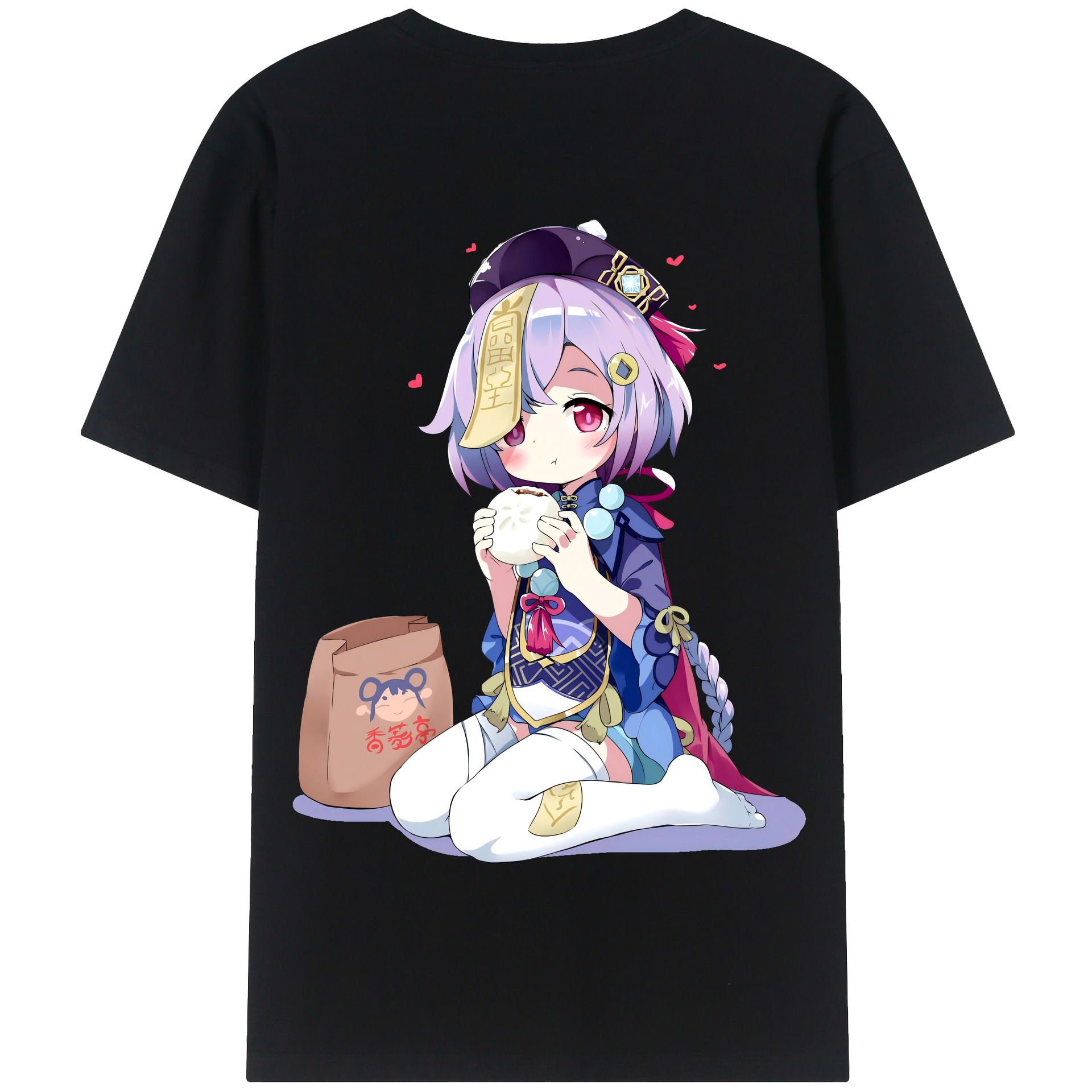 げんし神 七七 なな  genshin Nana 綿100％半袖Tシャツ（背面プリント）