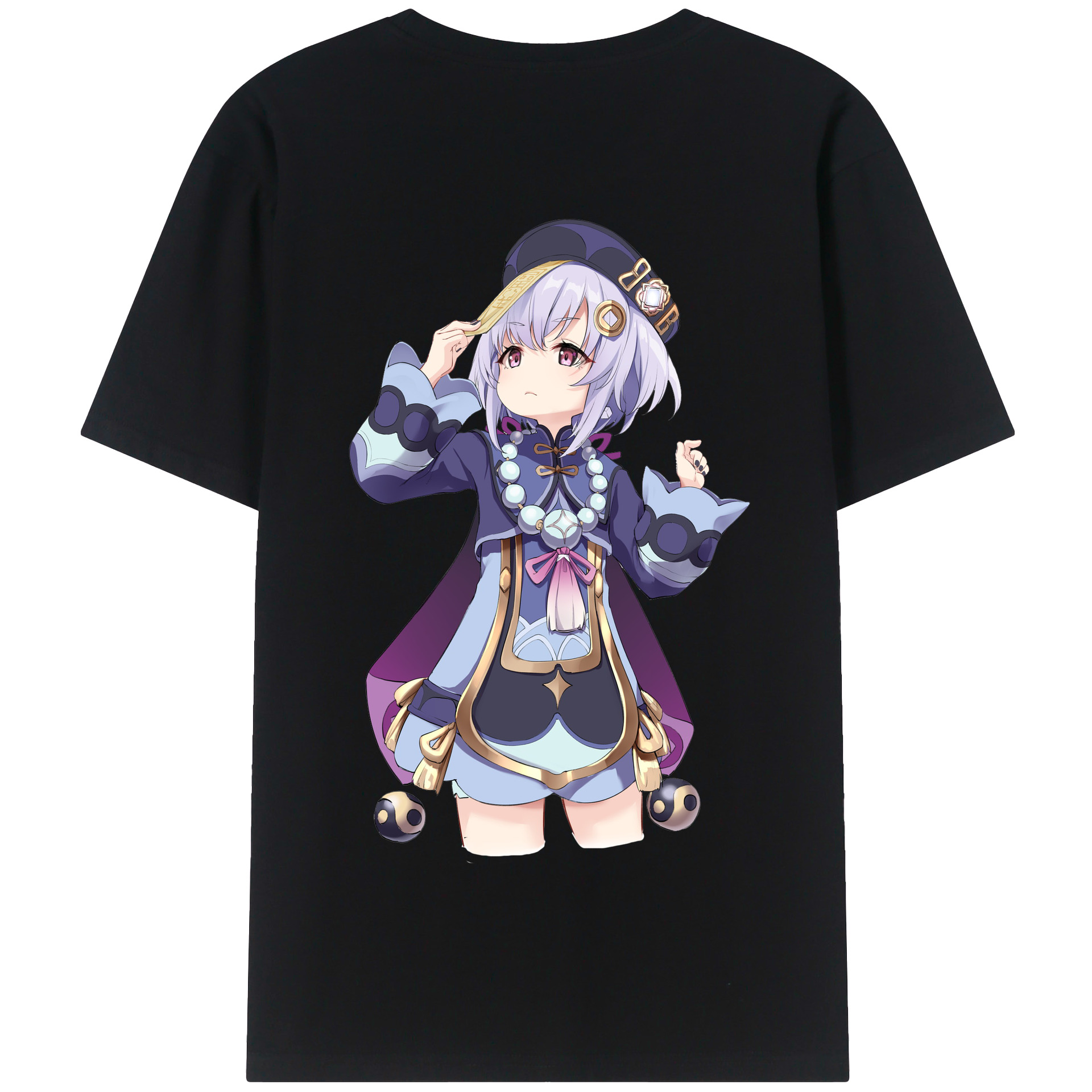 げんし神 七七 なな  genshin Nana 綿100％半袖Tシャツ（背面プリント）