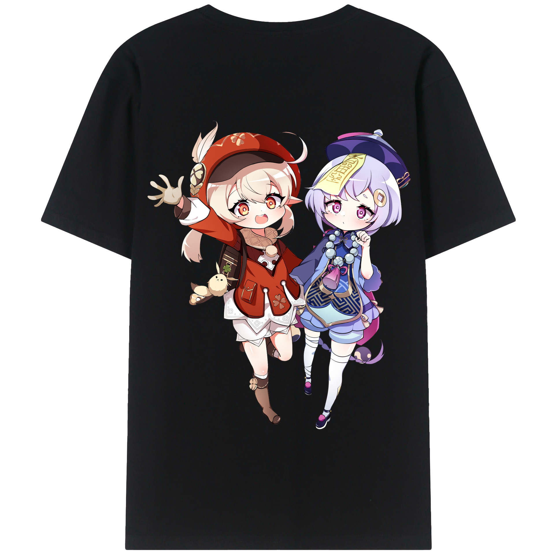 げんし神 七七 なな  genshin Nana 綿100％半袖Tシャツ（背面プリント）