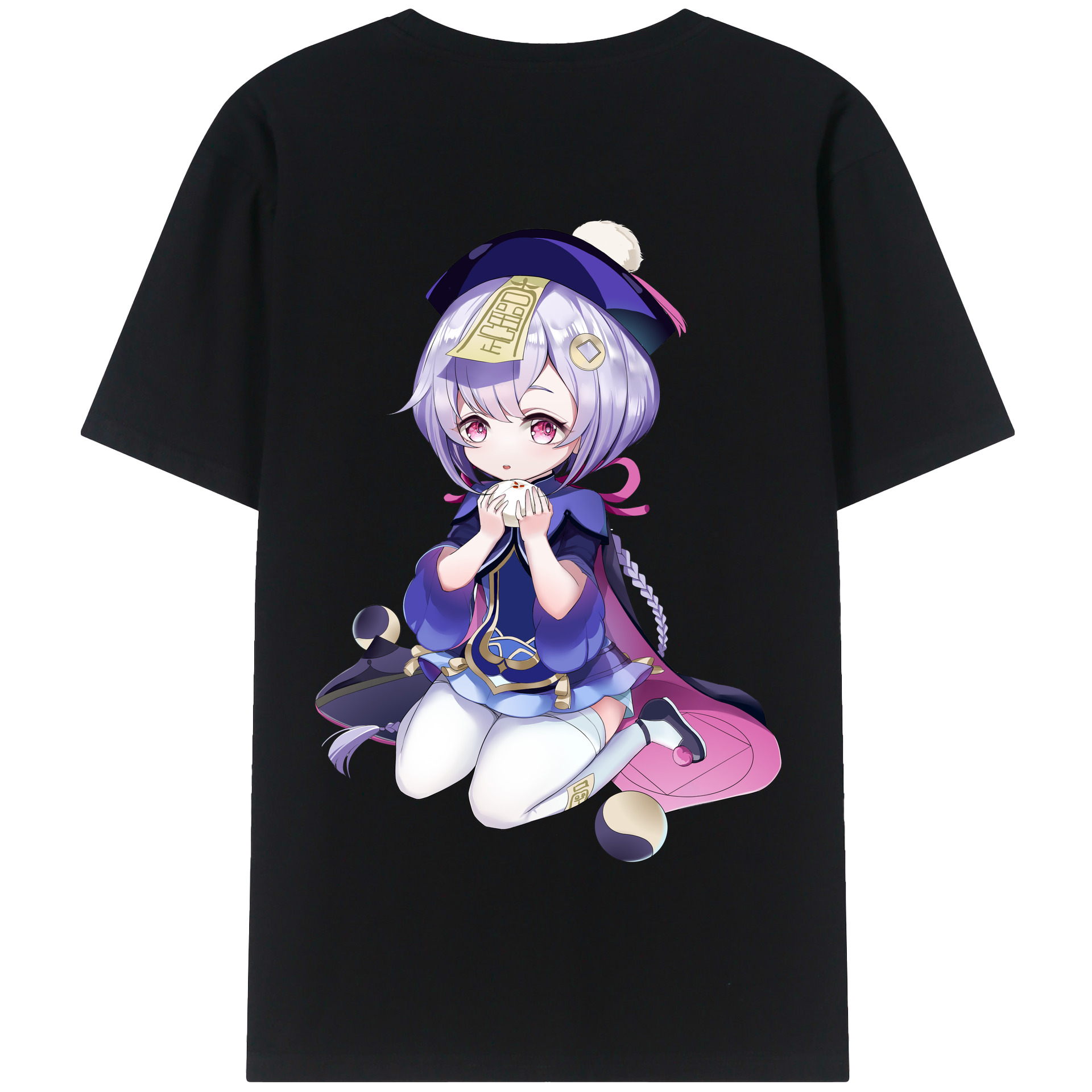 げんし神 七七 なな  genshin Nana 綿100％半袖Tシャツ（背面プリント）