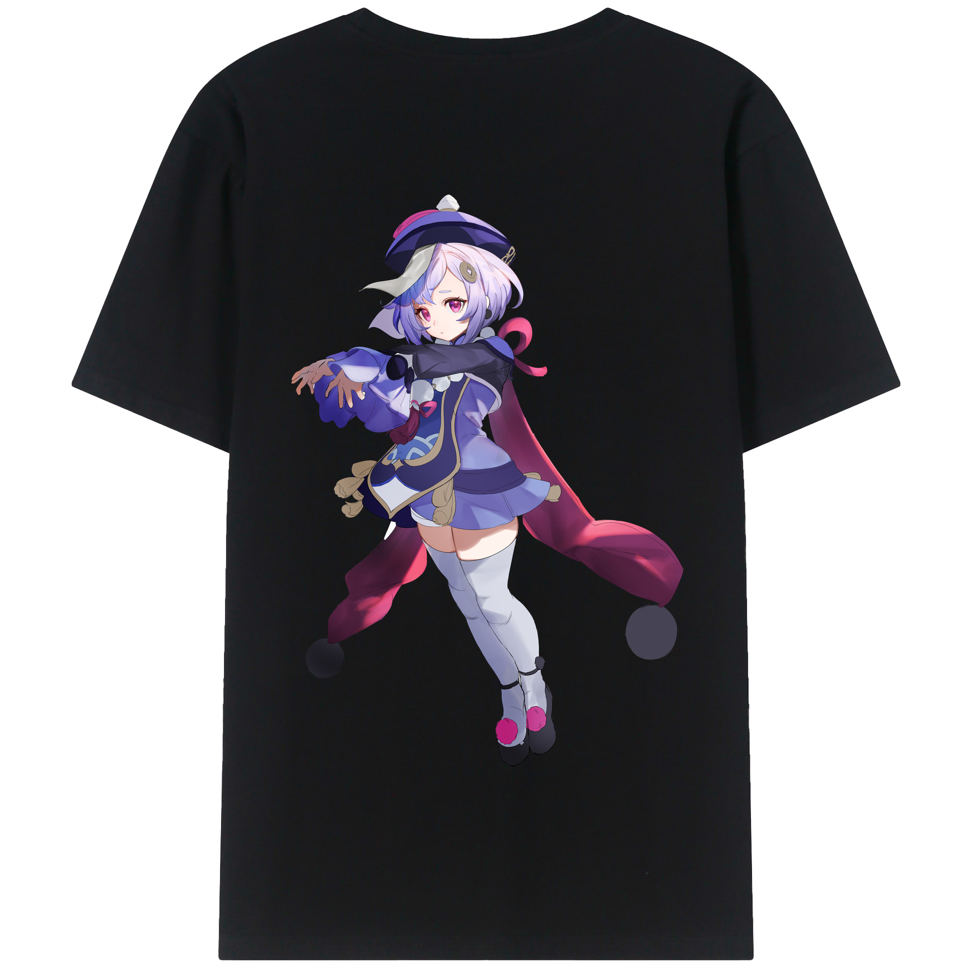 げんし神 七七 なな  genshin Nana 綿100％半袖Tシャツ（背面プリント）