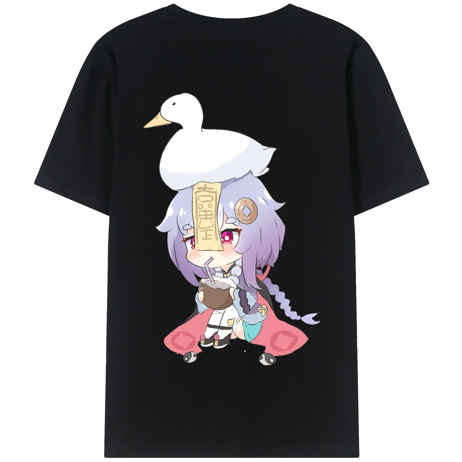 げんし神 七七 なな  genshin Nana 綿100％半袖Tシャツ（背面プリント）