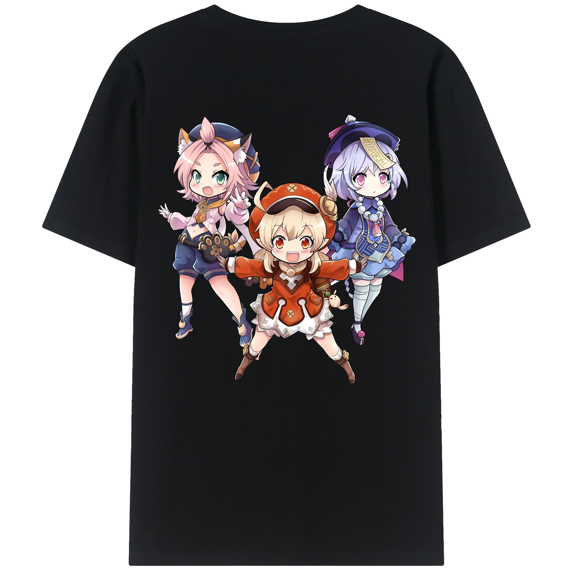 げんし神 七七 なな  genshin Nana 綿100％半袖Tシャツ（背面プリント）