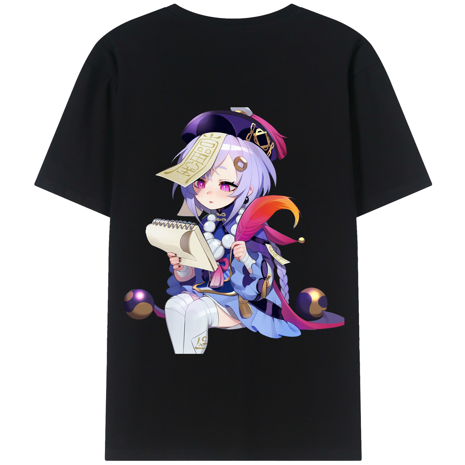 げんし神 七七 なな  genshin Nana 綿100％半袖Tシャツ（背面プリント）