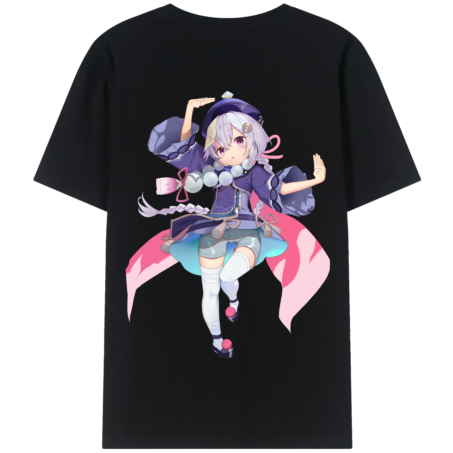 げんし神 七七 なな  genshin Nana 綿100％半袖Tシャツ（背面プリント）