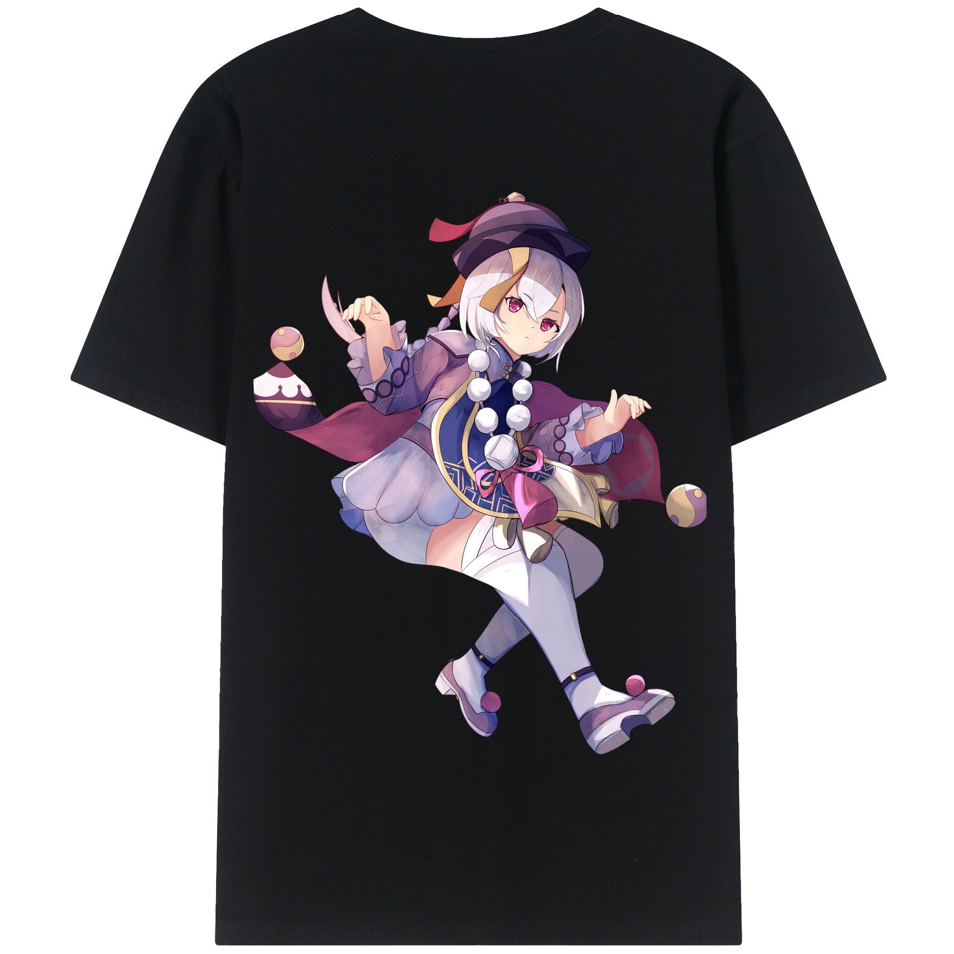 げんし神 七七 なな  genshin Nana 綿100％半袖Tシャツ（背面プリント）