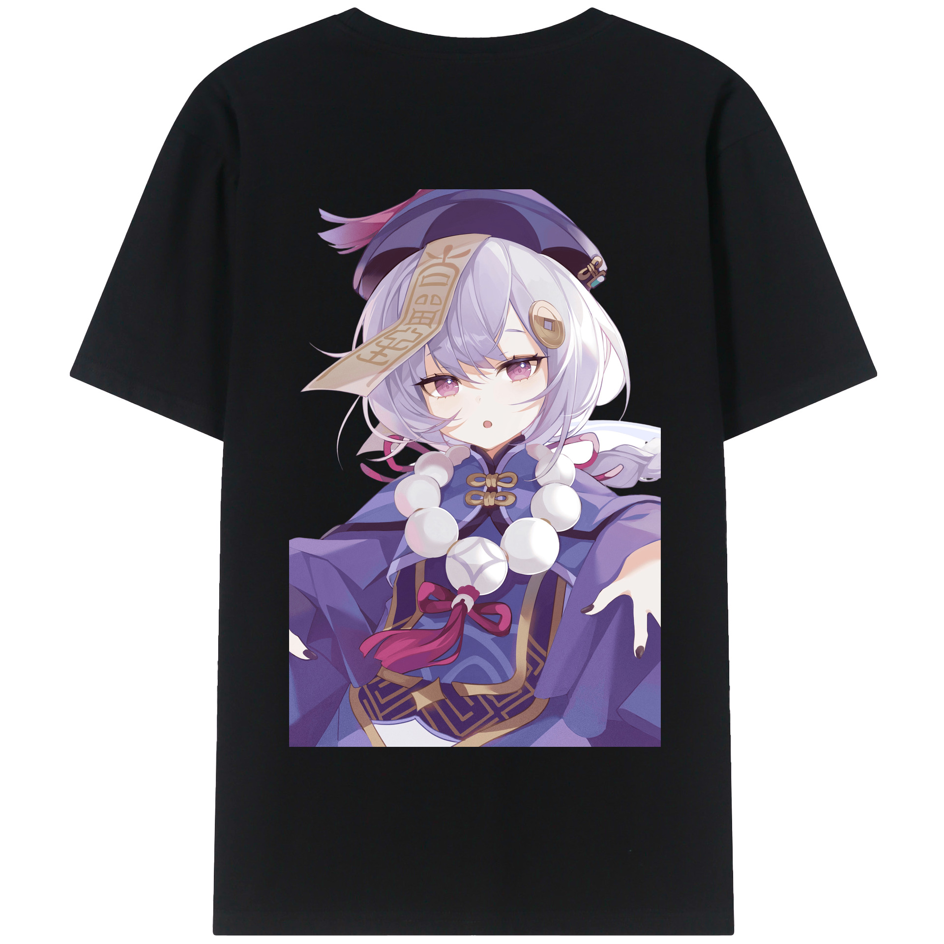 げんし神 七七 なな  genshin Nana 綿100％半袖Tシャツ（背面プリント）