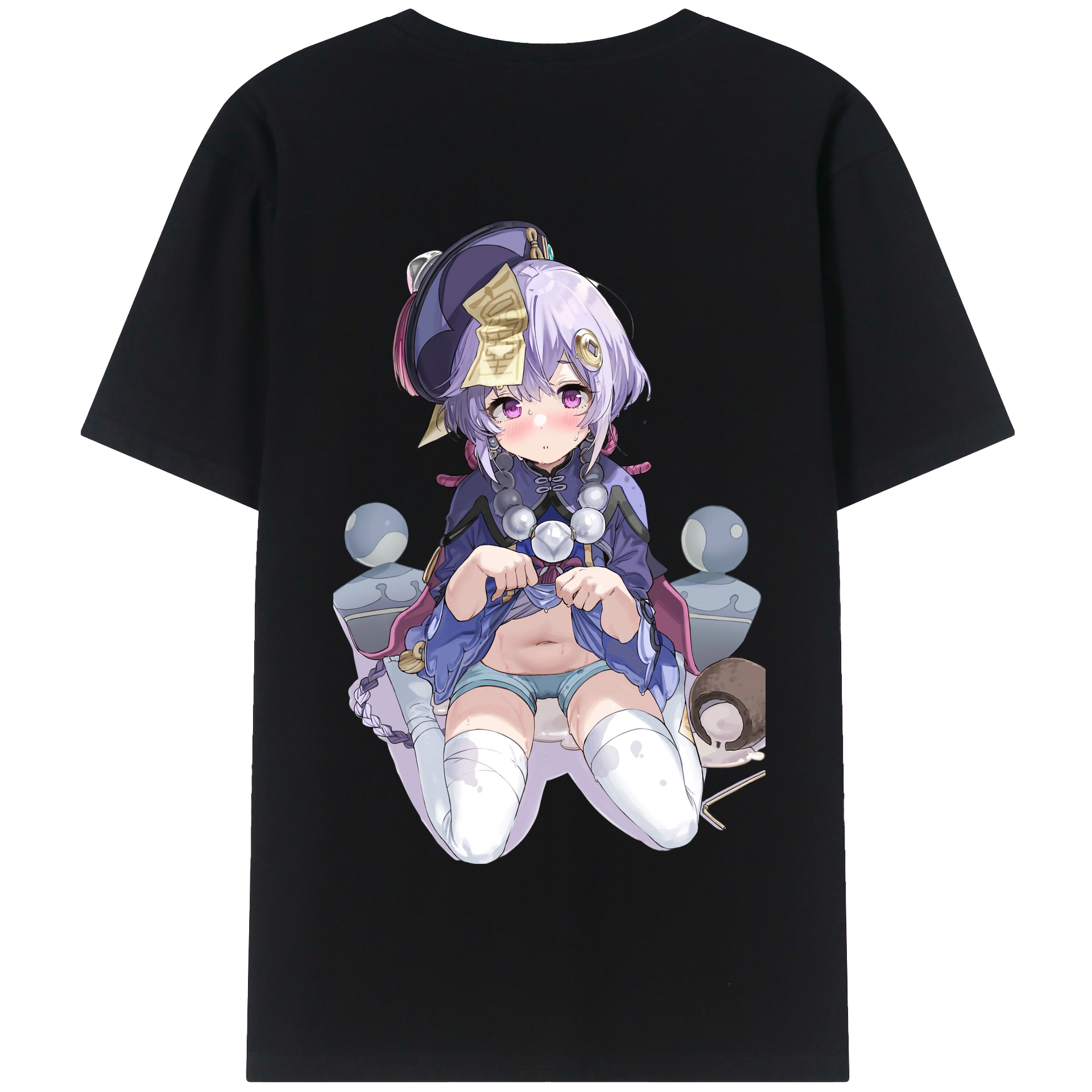 げんし神 七七 なな  genshin Nana 綿100％半袖Tシャツ（背面プリント）