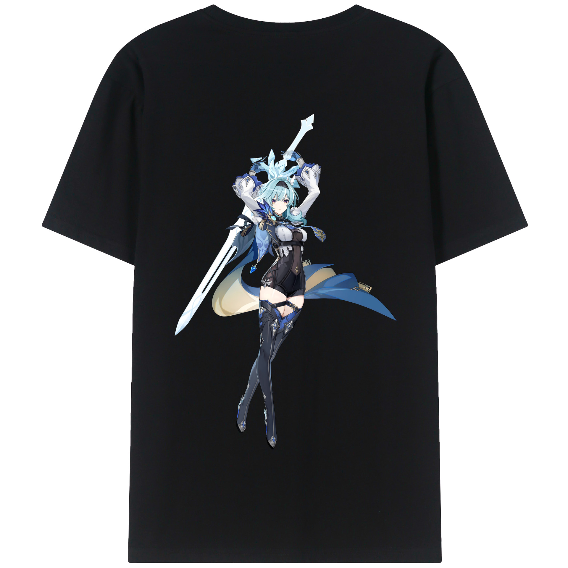 げんし神 优菈 ゆうら genshin Yūra 綿100％半袖Tシャツ（背面プリント）