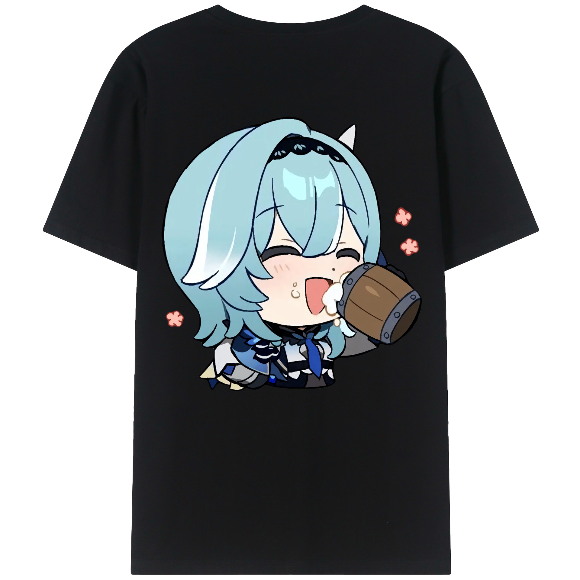 げんし神 优菈 ゆうら genshin Yūra 綿100％半袖Tシャツ（背面プリント）