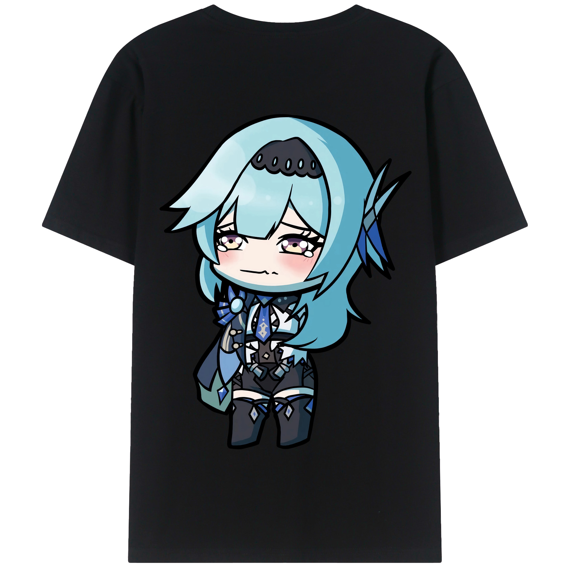 げんし神 优菈 ゆうら genshin Yūra 綿100％半袖Tシャツ（背面プリント）