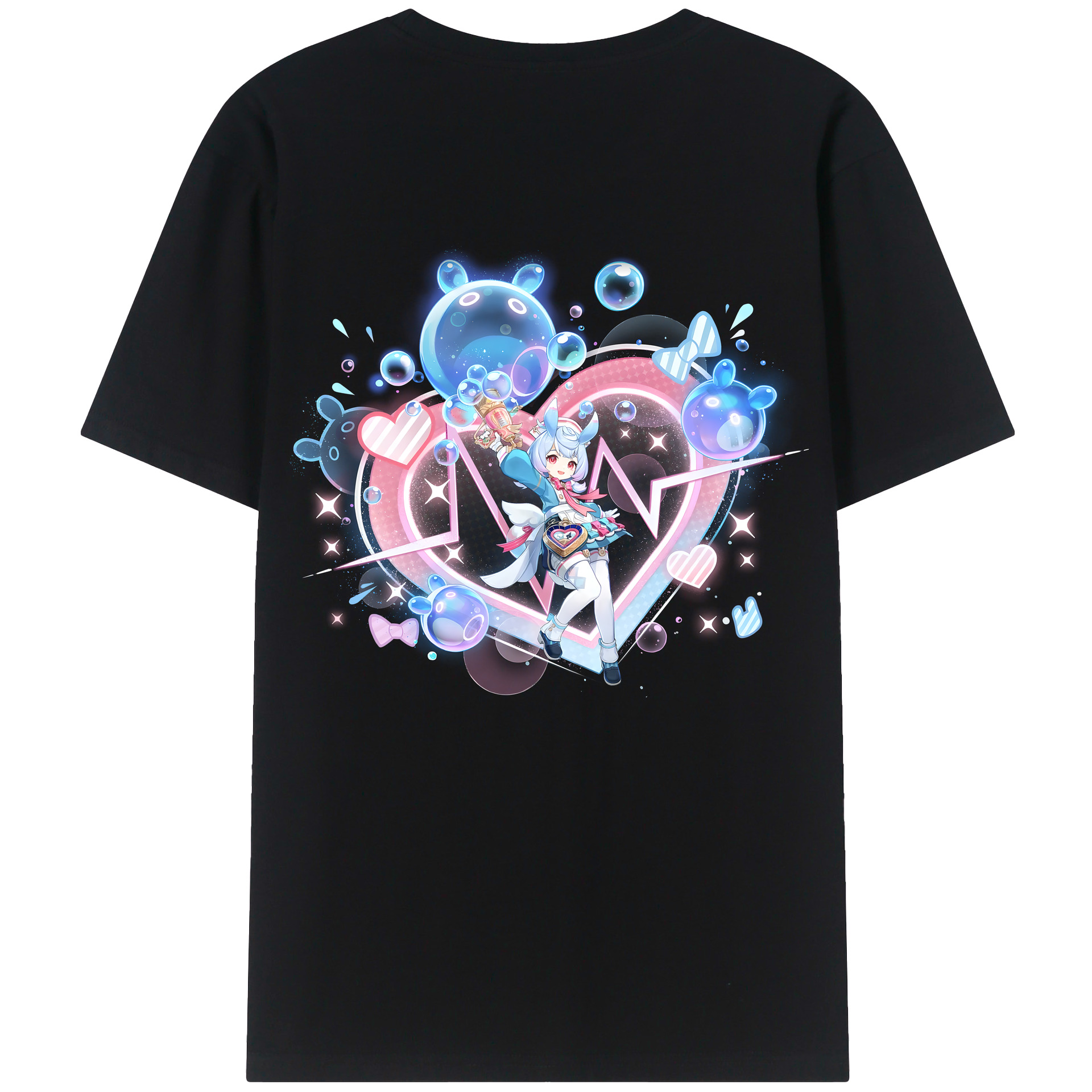 げんし神 シゲウィン genshin Shigewin 綿100％半袖Tシャツ（背面プリント）