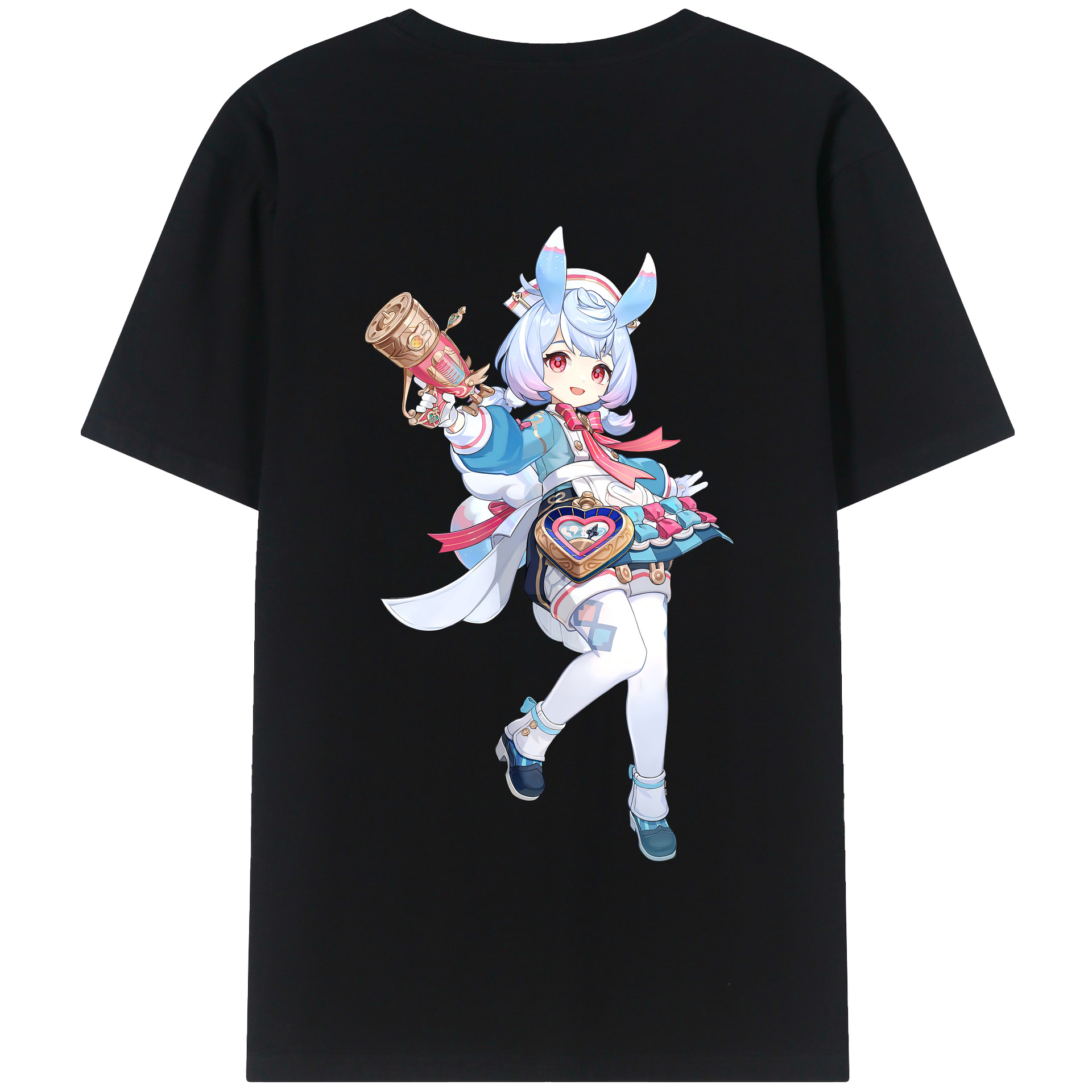 げんし神 シゲウィン genshin Shigewin 綿100％半袖Tシャツ（背面プリント）