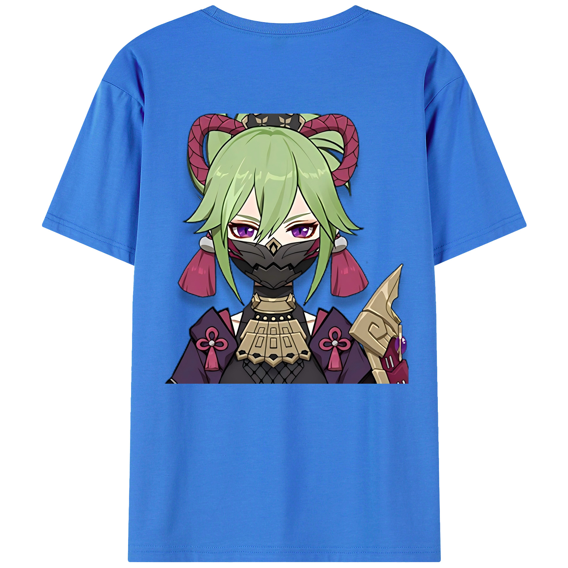 げんし神  久岐忍 くき しのぶ genshin Kuki Shinobu 綿100％半袖Tシャツ（背面プリント）