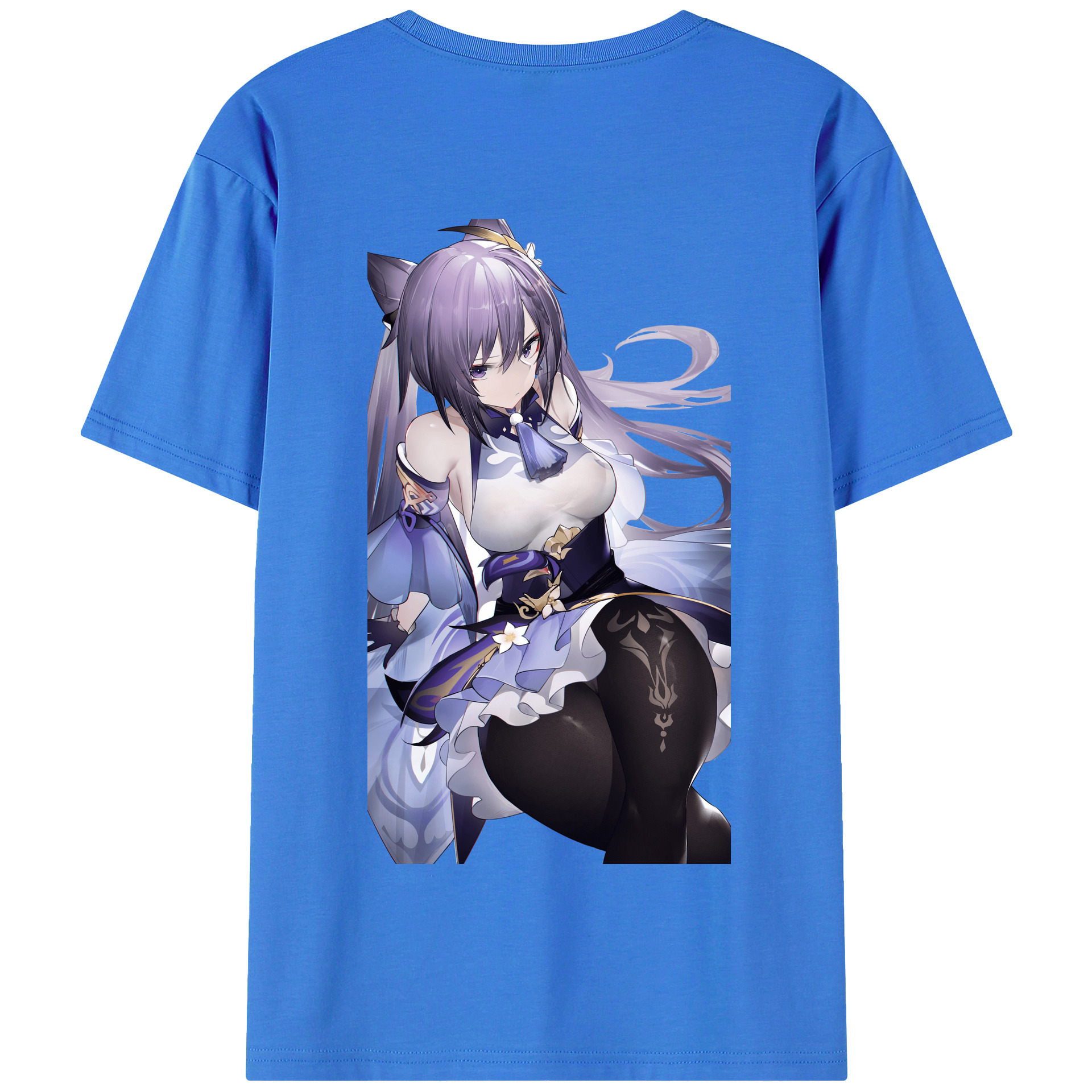 げんし神 刻晴 こくせい genshin Kokusei 綿100％半袖Tシャツ（背面プリント）